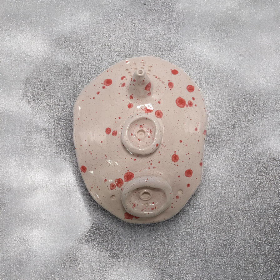 Ceramic Mask Art Piece