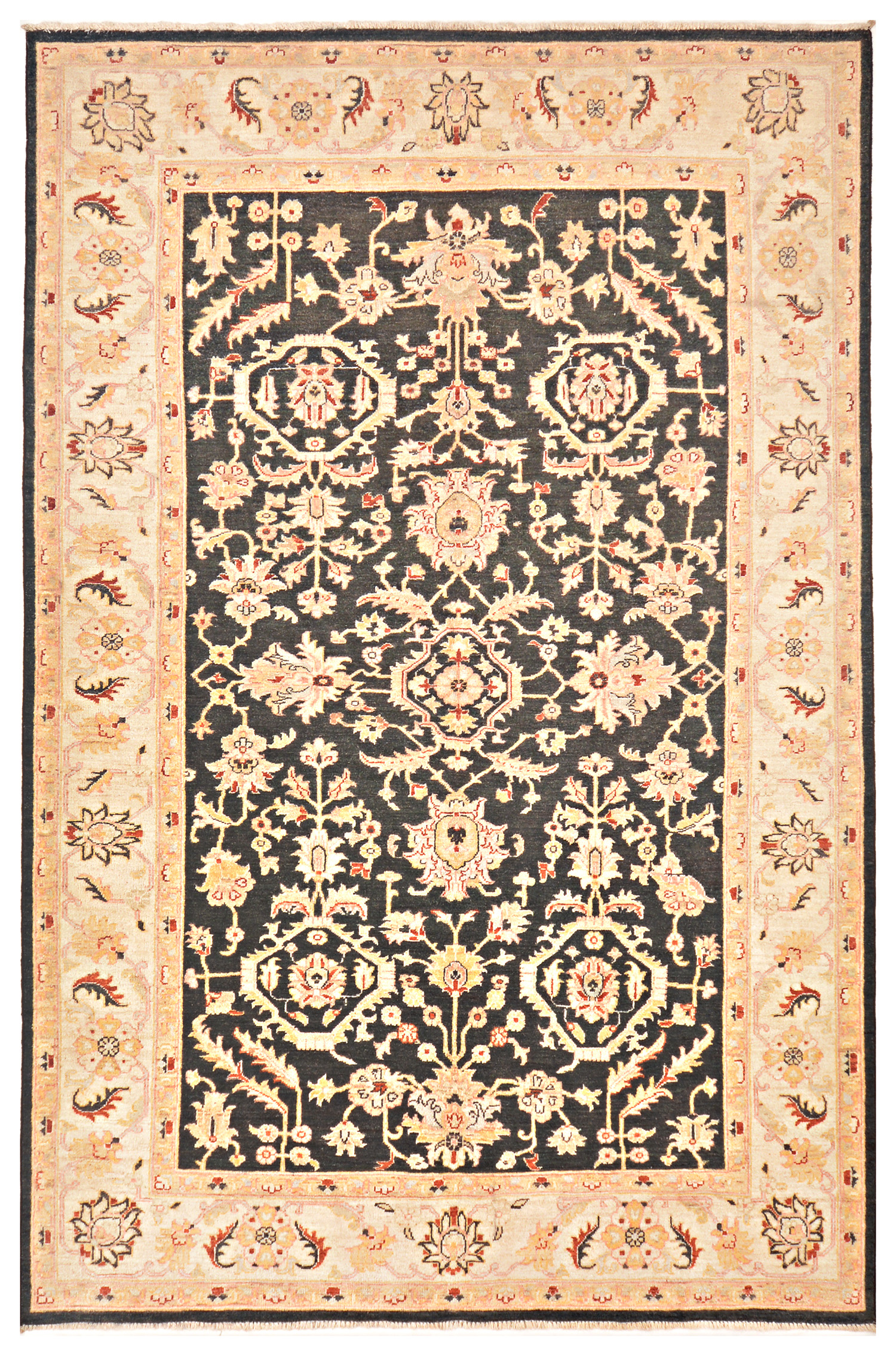 Golden and Black Ziegler 6.5' x 10'