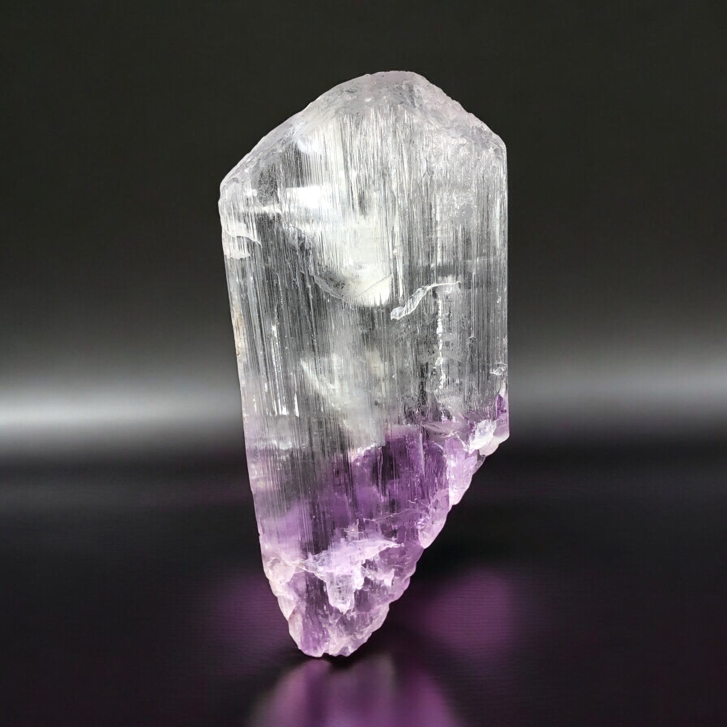 Natural Terminated Bi Color Kunzite Crystal - Kunarh - Afghanistan.