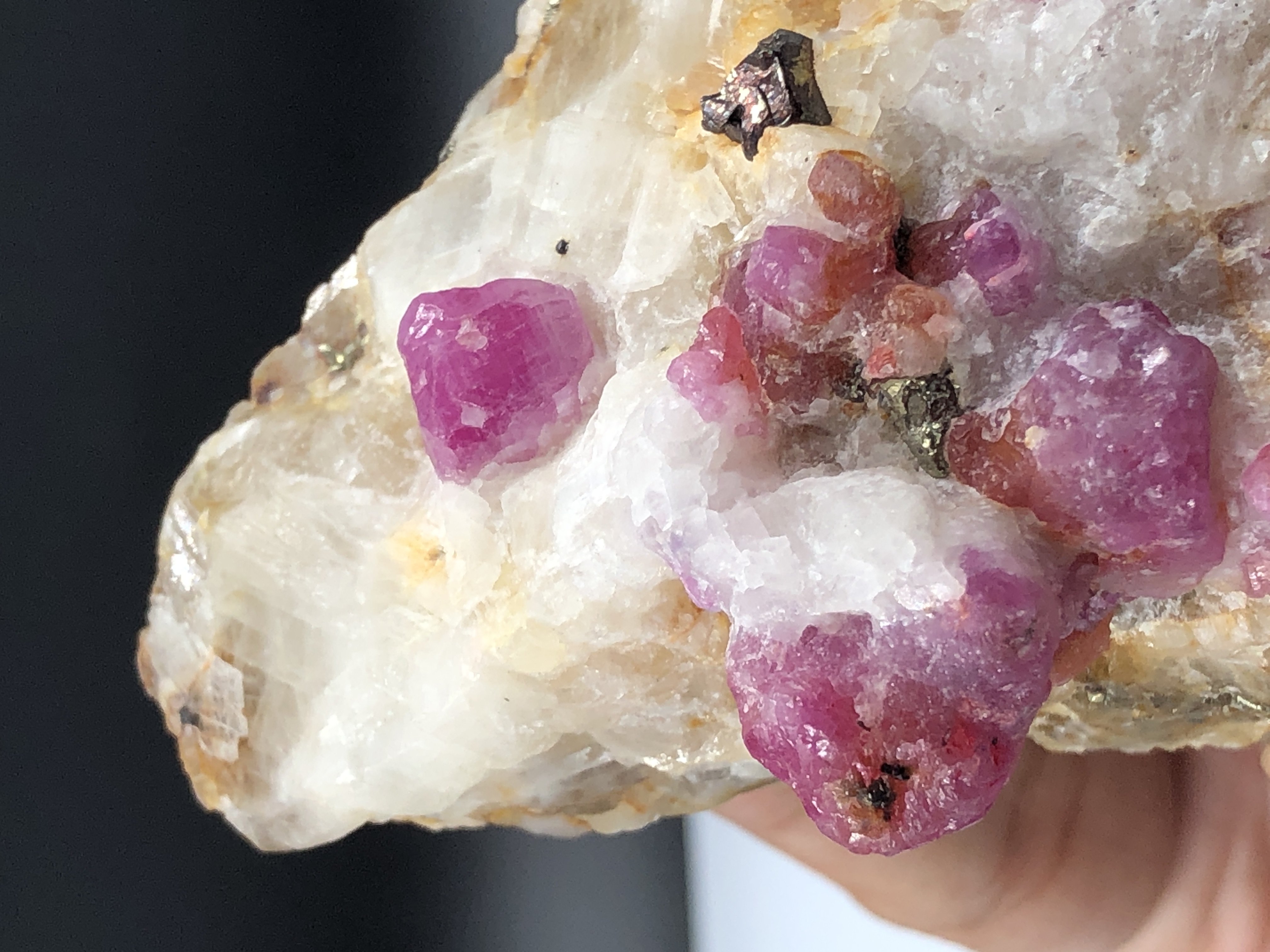 Natural Ruby Bunch Combined With Mother Rock, from Afghanistan 