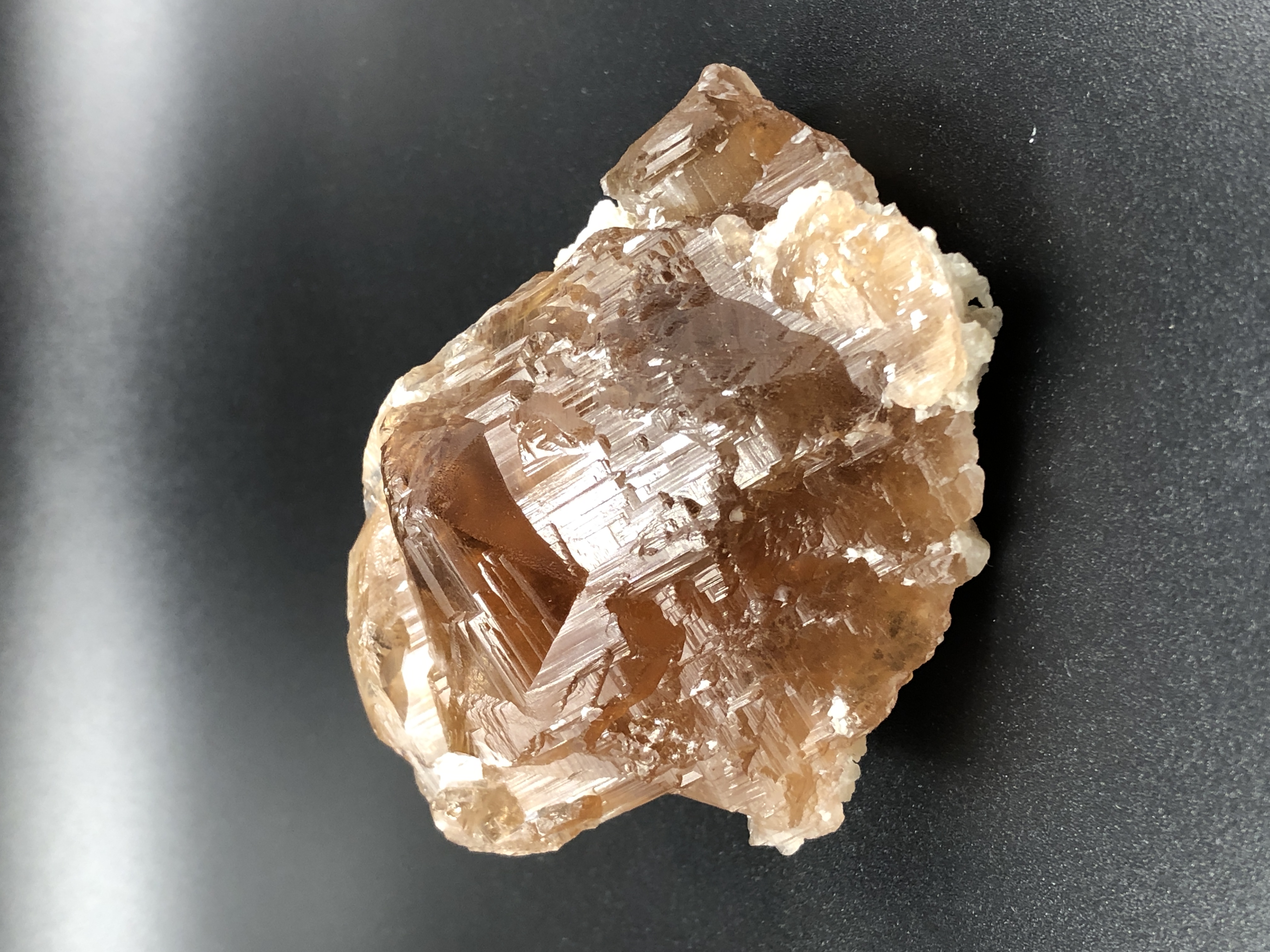 Aesthetic Topaz Crystal having Matrix-shaped  Structure.
