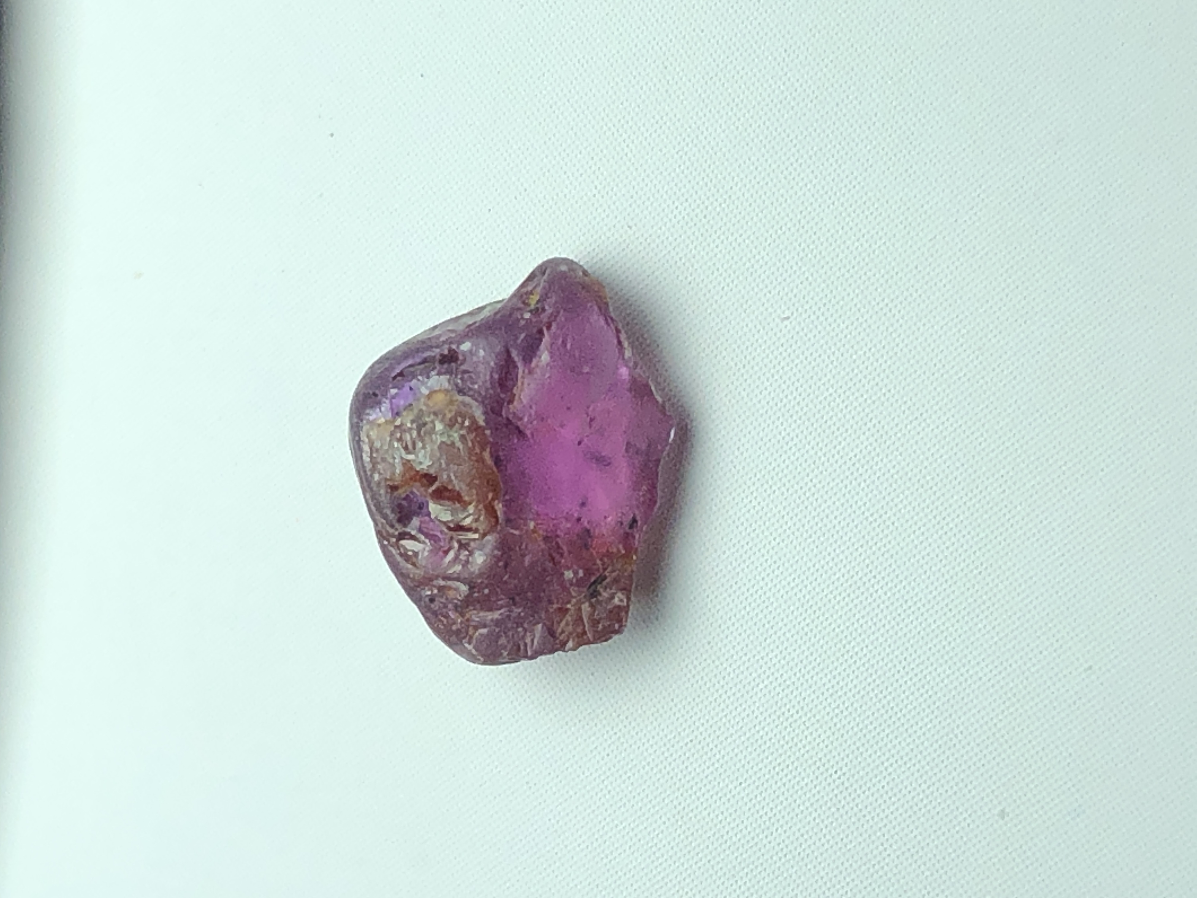 2.25 Carat Natural Facet Rough Pink Sapphire, from Madagascar.