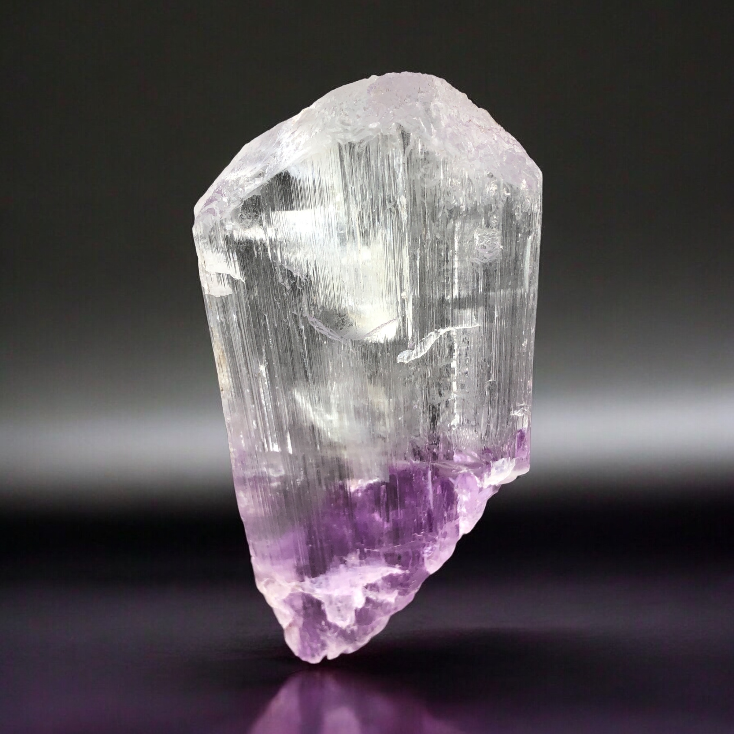 Natural Terminated Bi Color Kunzite Crystal - Kunarh - Afghanistan.
