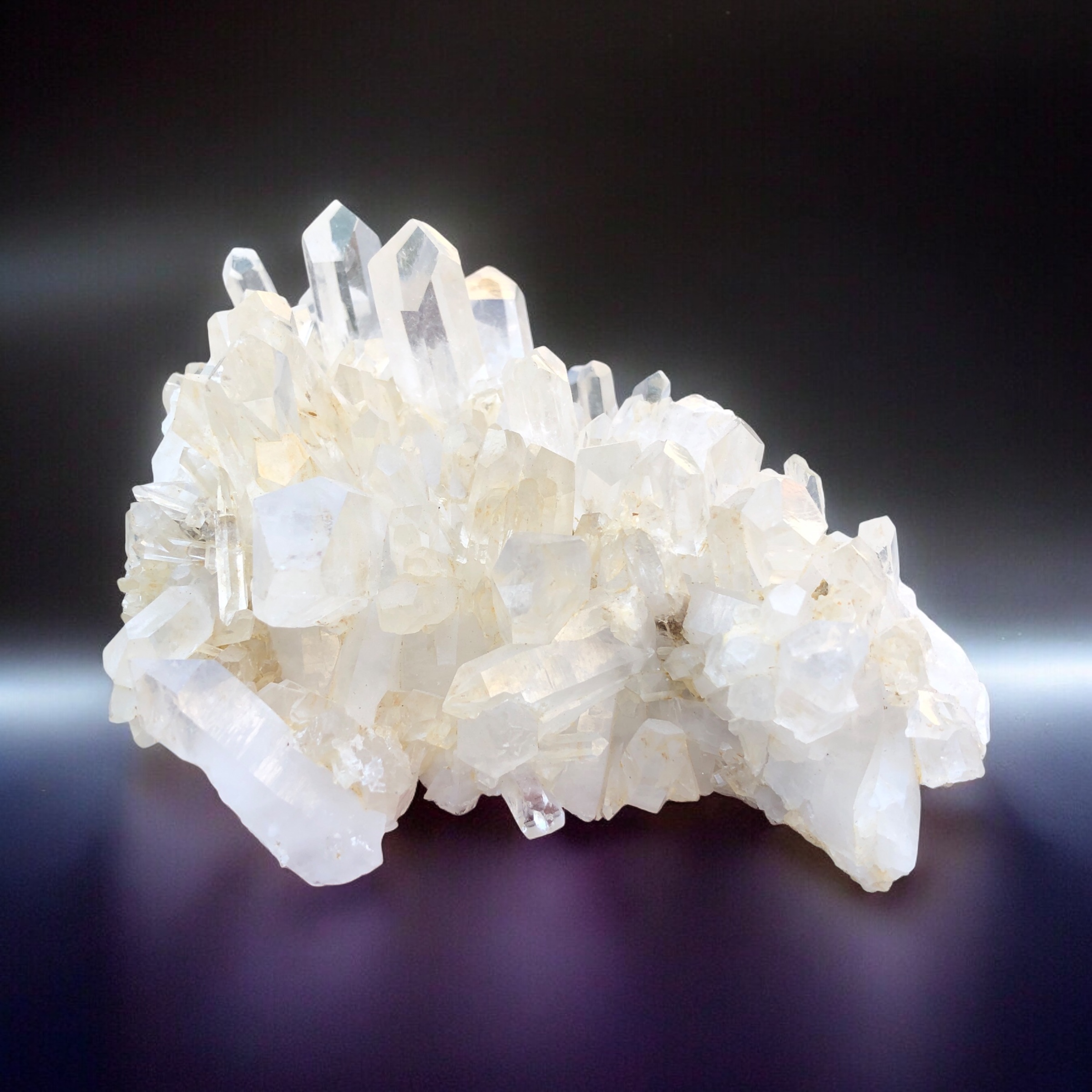 An Incredible Natural Crystal Cluster of Quartz.