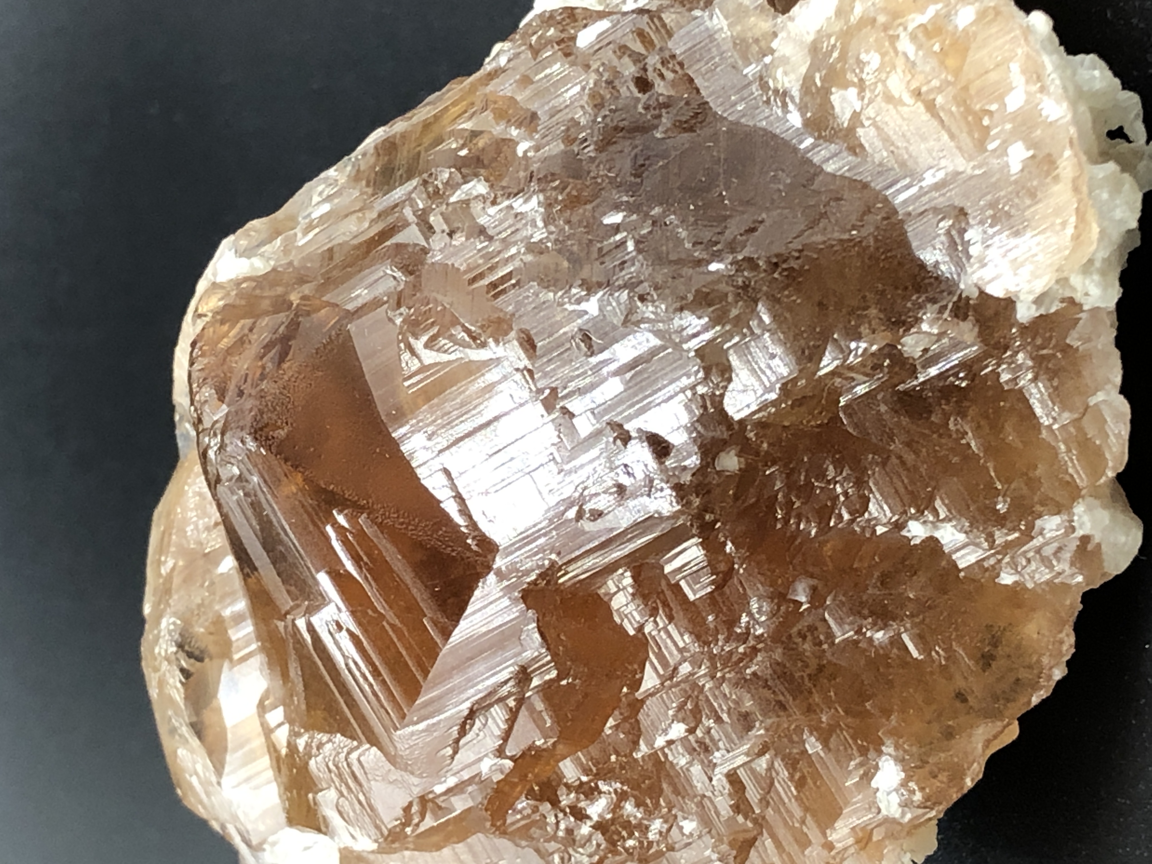 Aesthetic Topaz Crystal having Matrix-shaped  Structure.