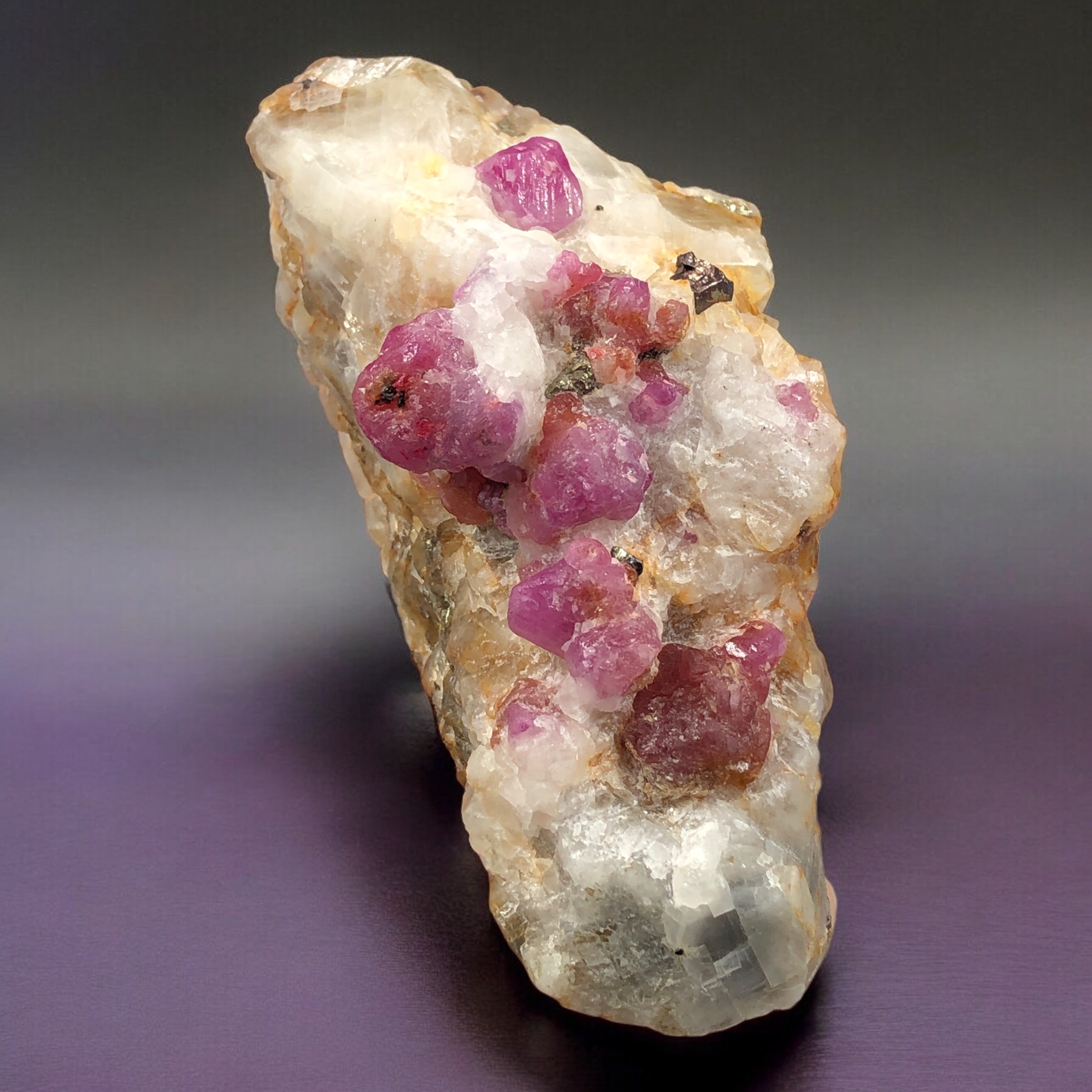 Natural Ruby Bunch Combined With Mother Rock, from Afghanistan 