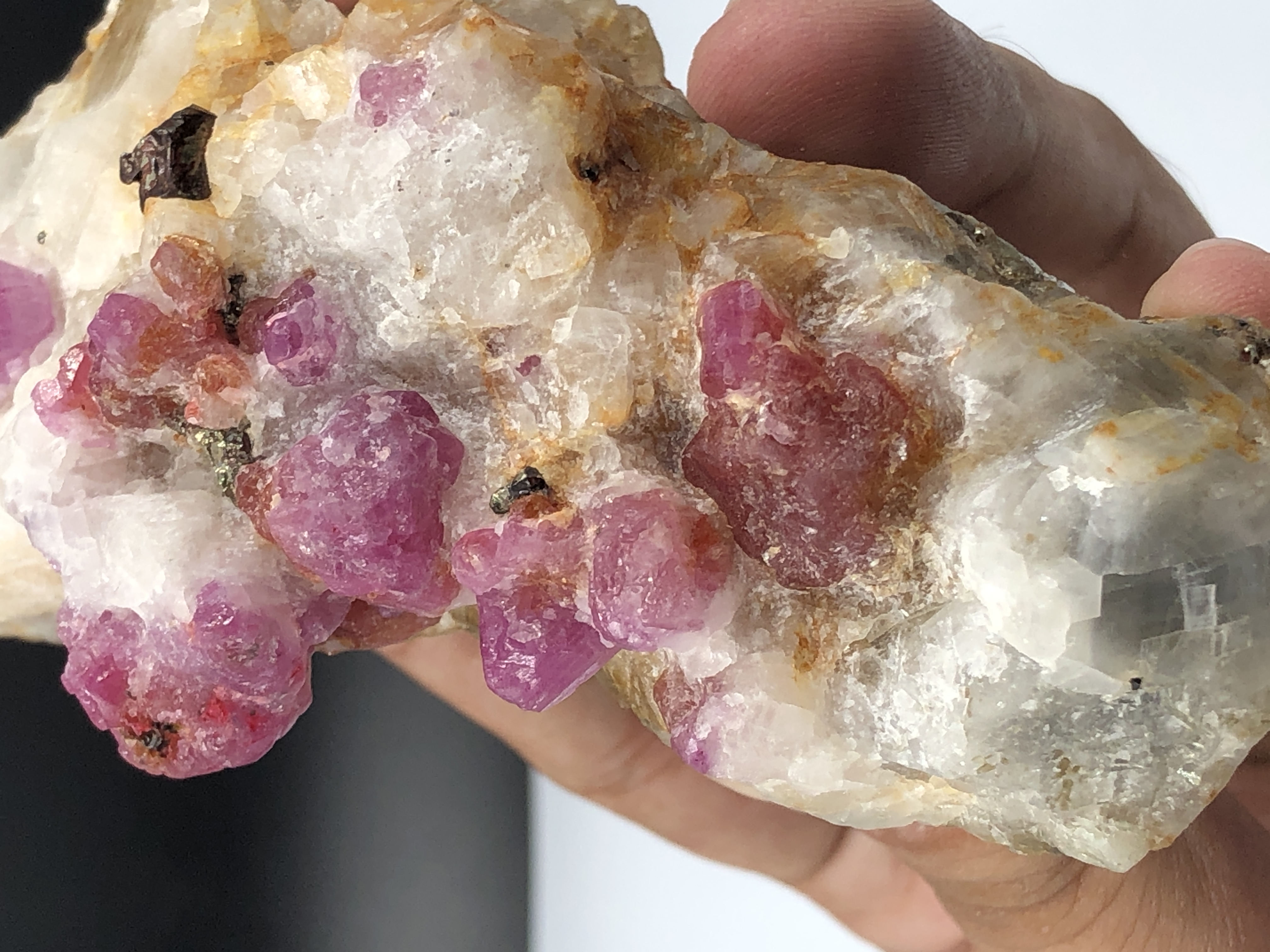 Natural Ruby Bunch Combined With Mother Rock, from Afghanistan 