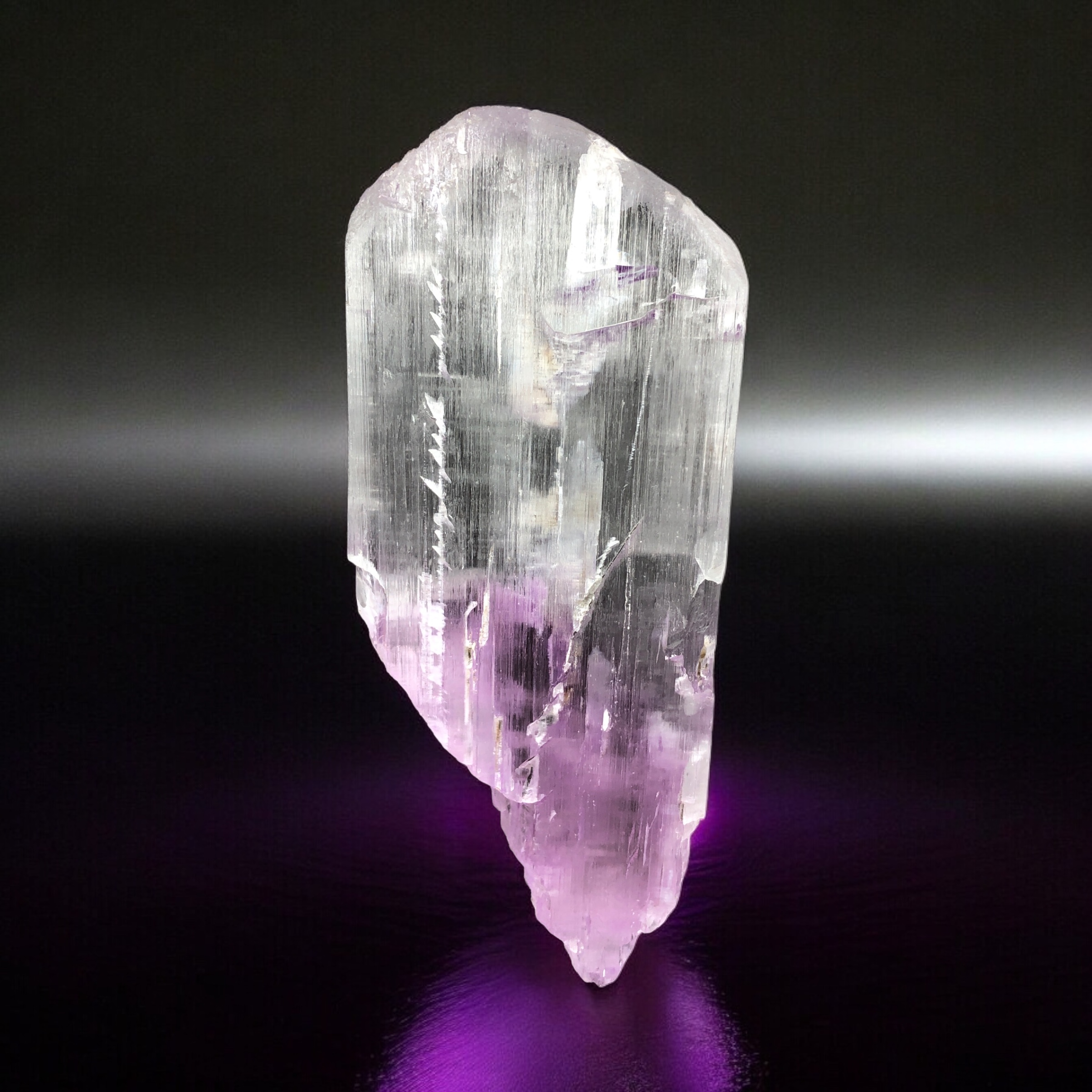 Natural Terminated Bi Color Kunzite Crystal - Kunarh - Afghanistan.