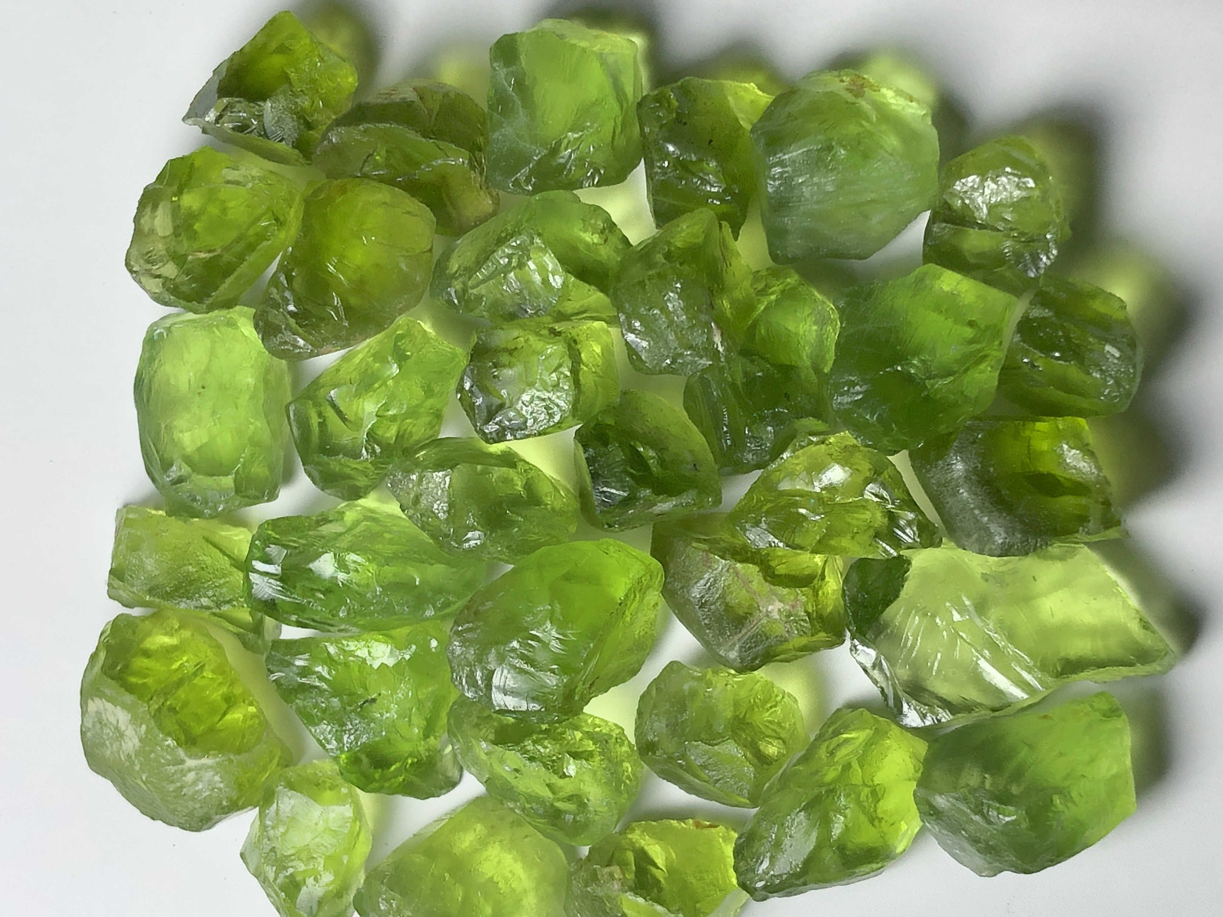 333.35 Carat Natural Facet Rough Apple Green Peridot - Supat Mine.