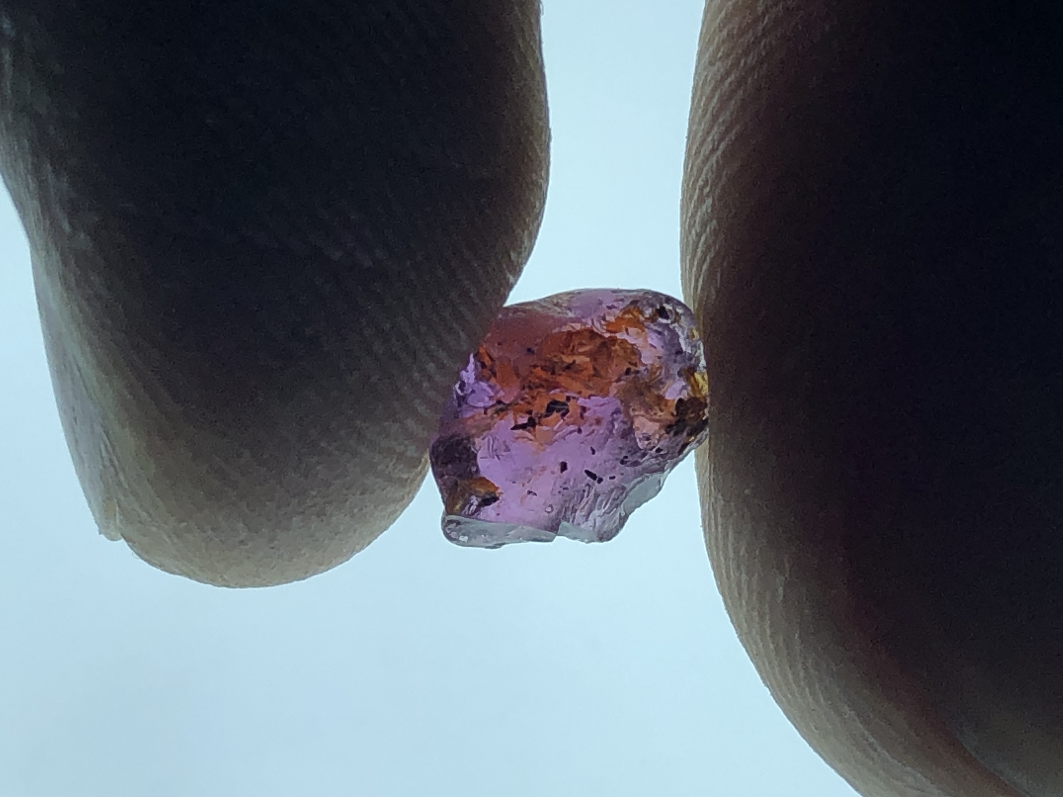 2.25 Carat Natural Facet Rough Pink Sapphire, from Madagascar.