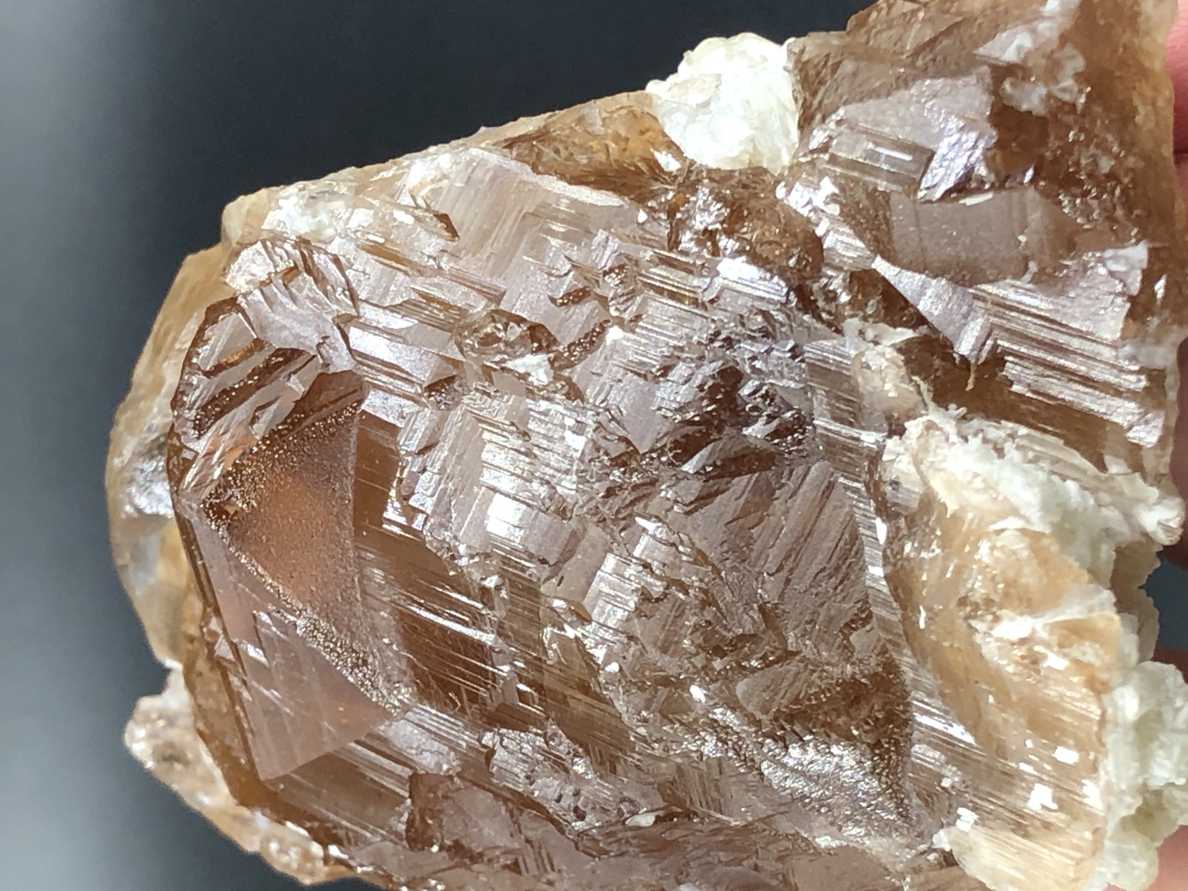 Aesthetic Topaz Crystal having Matrix-shaped  Structure.