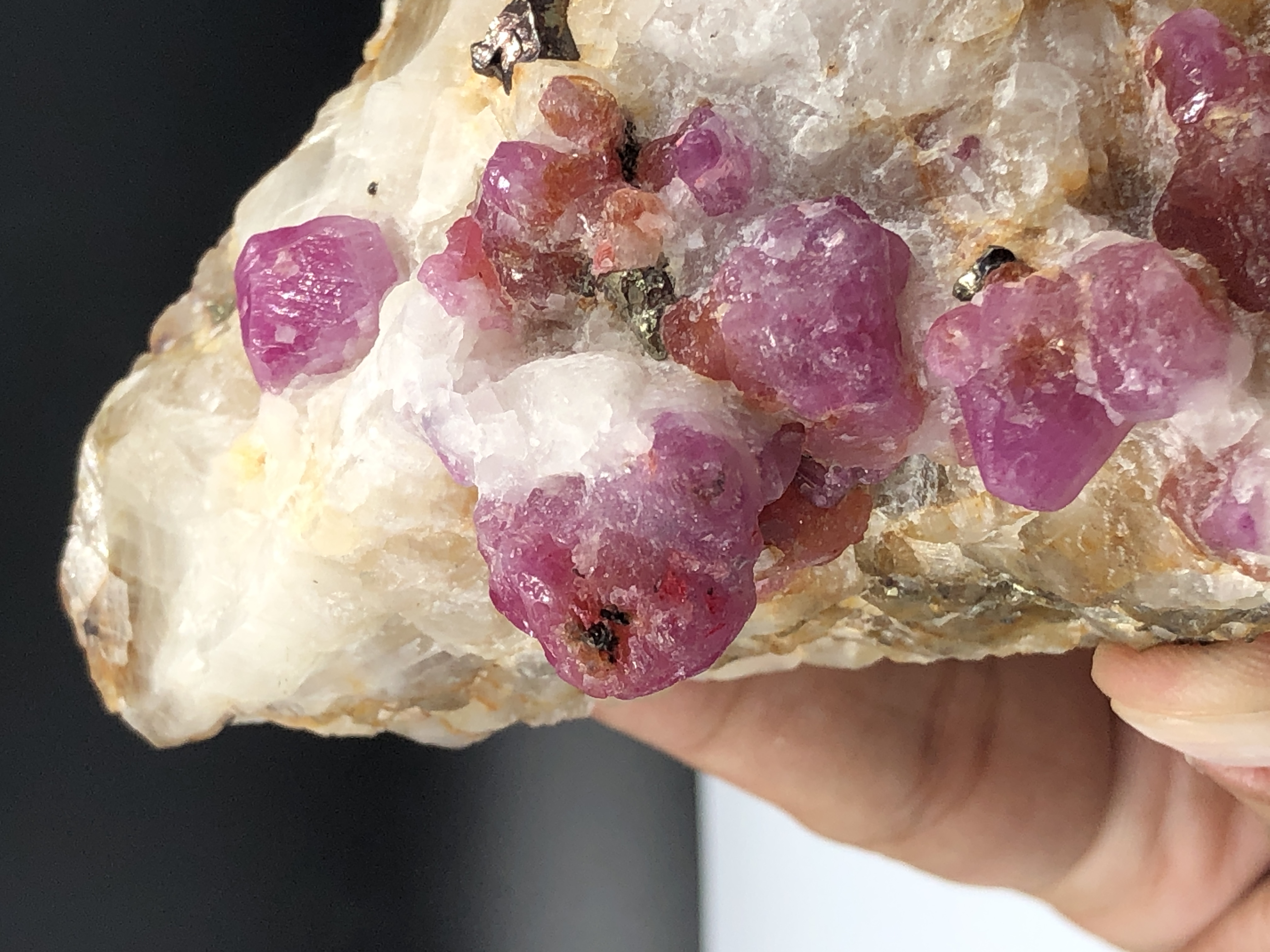 Natural Ruby Bunch Combined With Mother Rock, from Afghanistan 