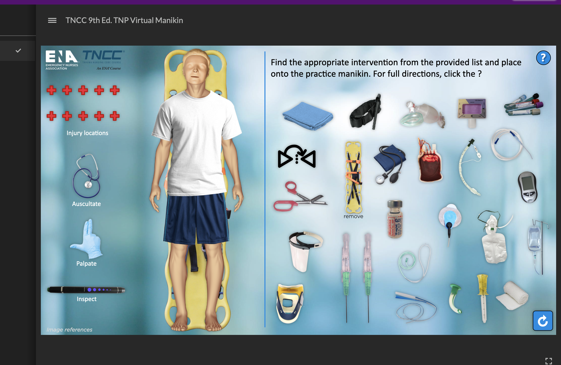 Challenge Exam 9th Edition Trauma Nurse Core Course (TNCC) Exam for 30 min Trauma Nursing Process (TNP) Book not included.