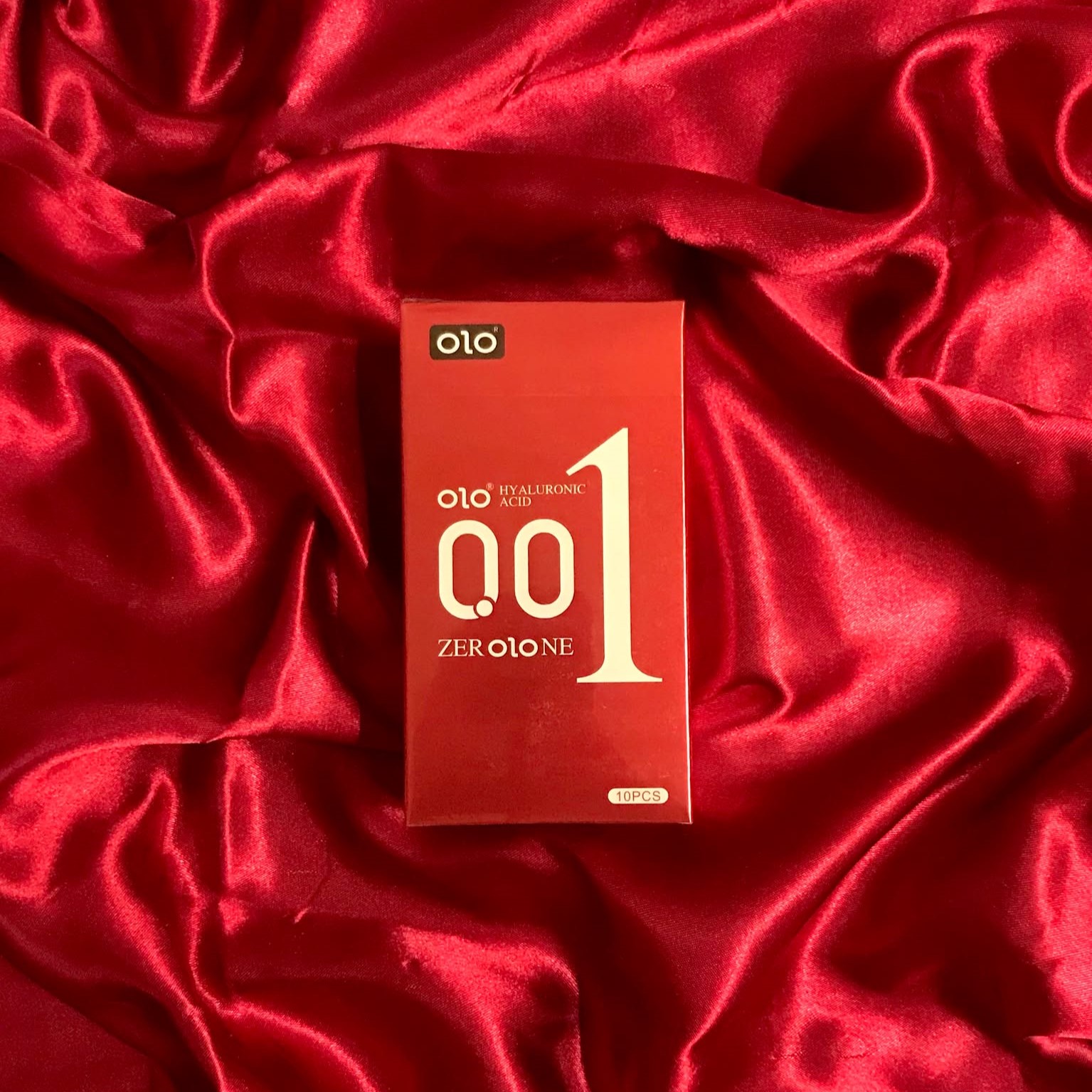 Olo Zero One Condom Red - Dotted