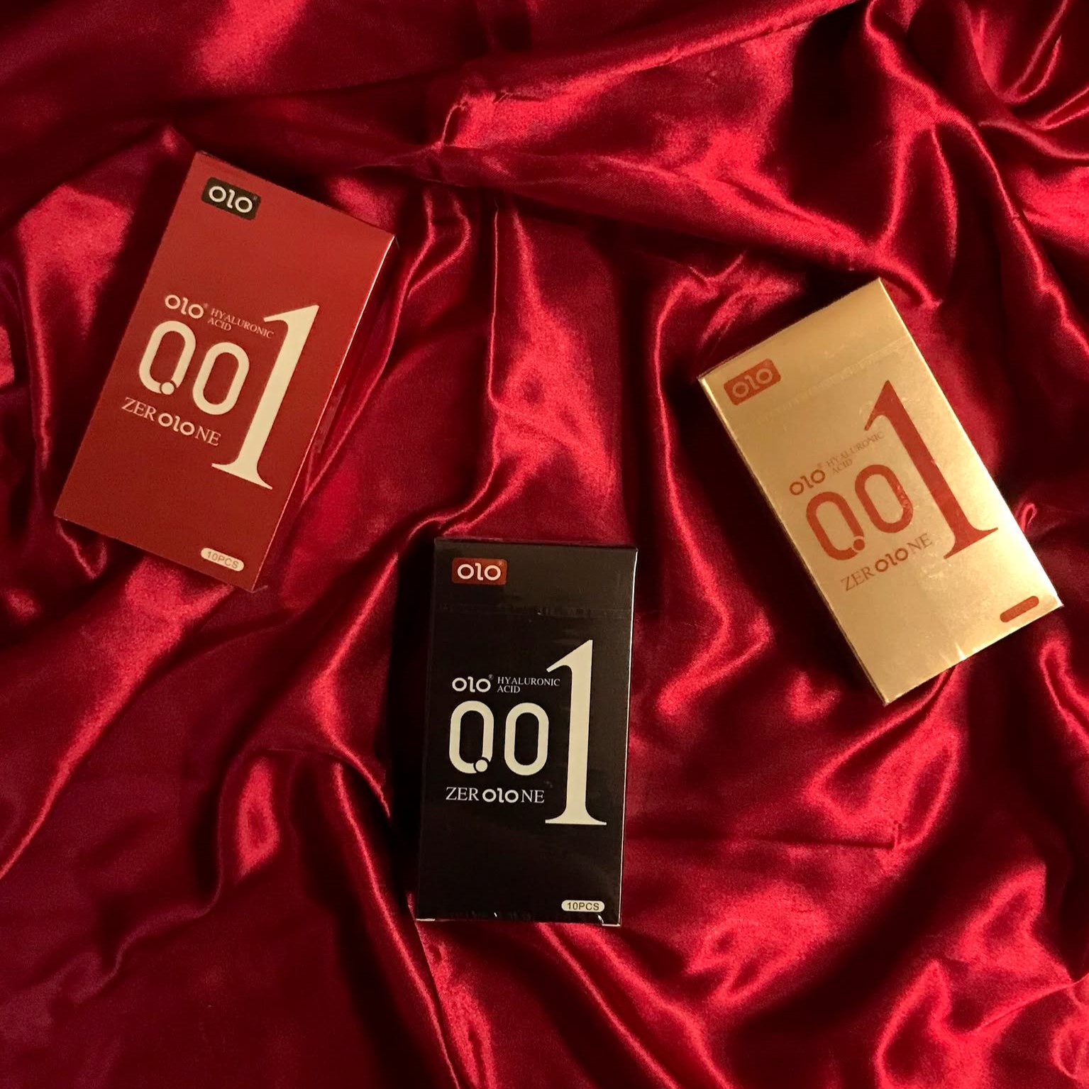 OLO 0.1 Condoms - Sampler Set (3 of each kind)
