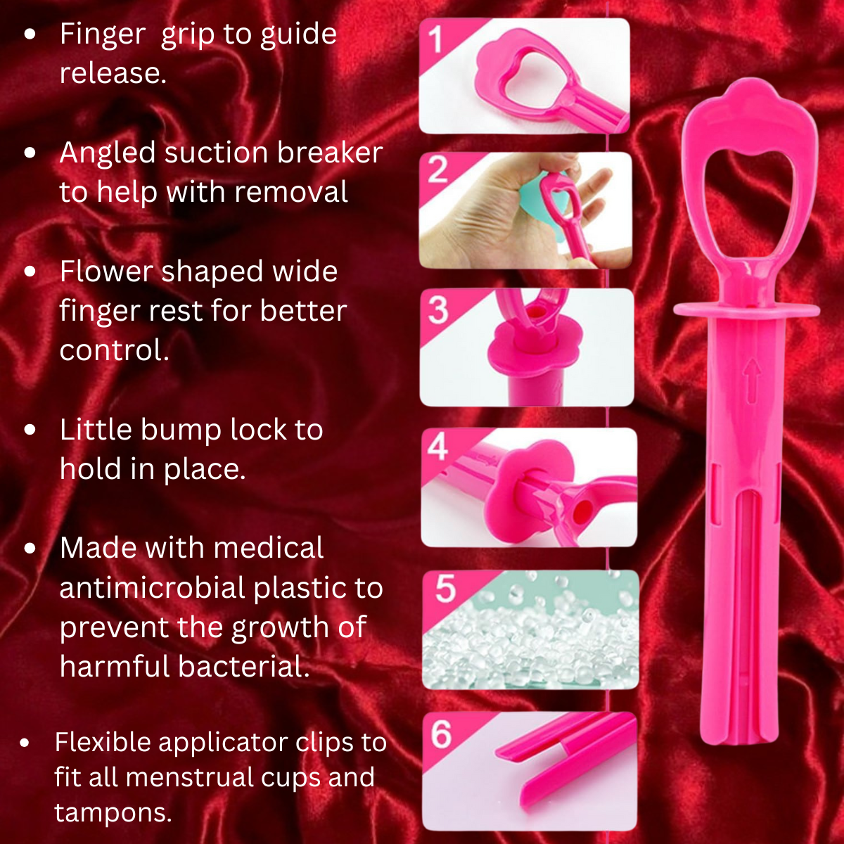 Menstrual Cup & Tampon Applicator + Remover