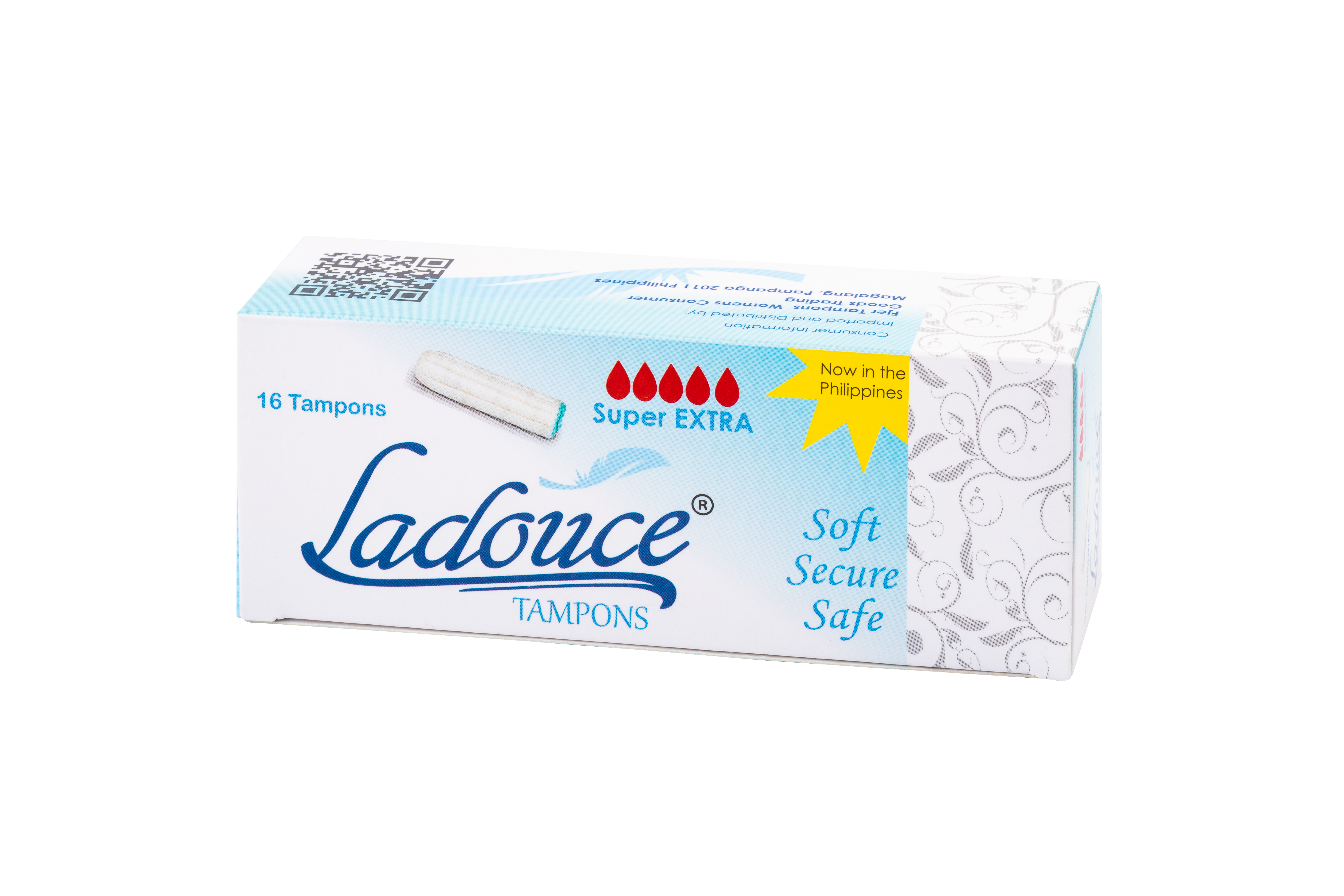 Ladouce® Tampons SUPER EXTRA – 16 Pack (Non-Applicator)