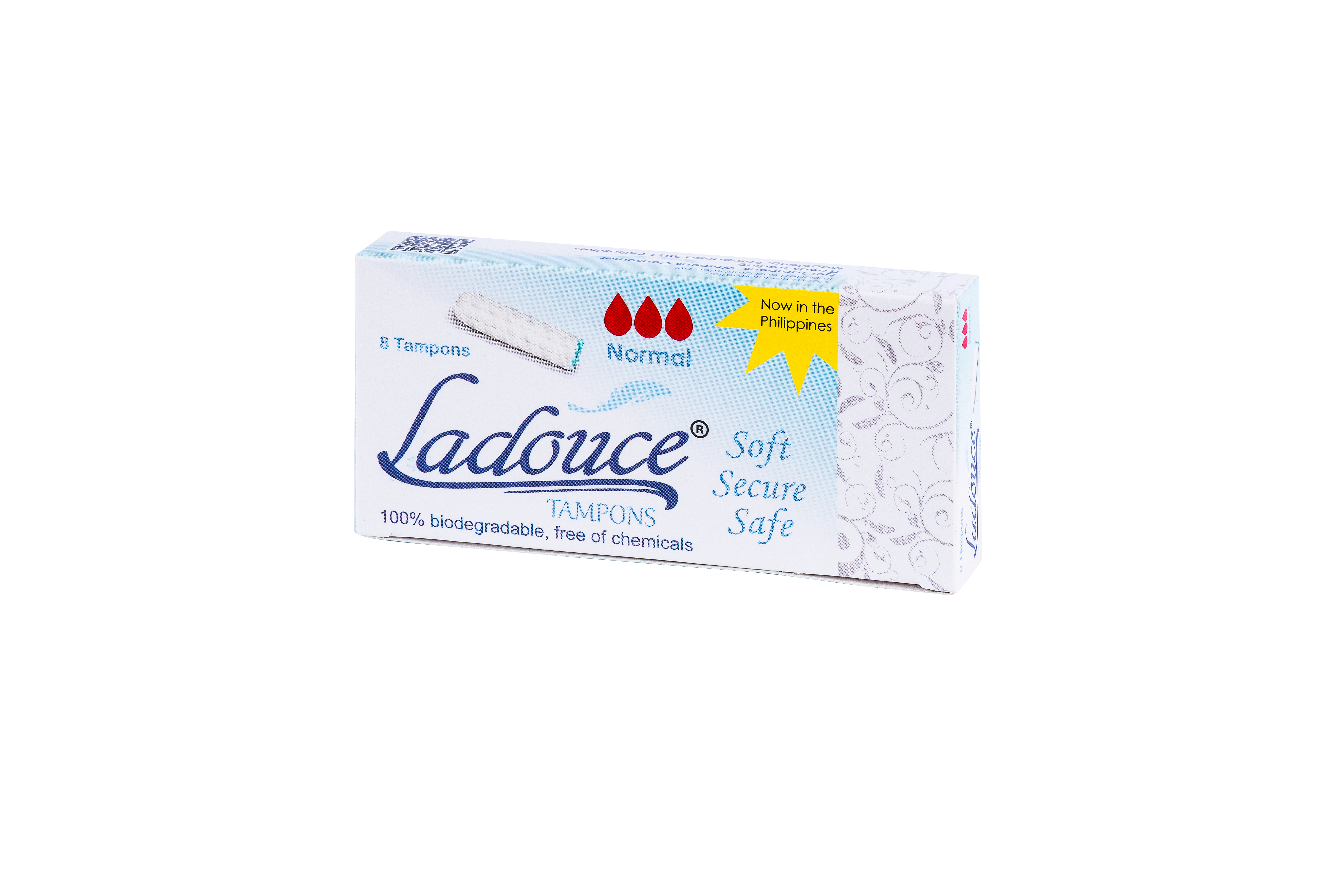 Ladouce® Tampons NORMAL – 8 Pack (Non-Applicator)