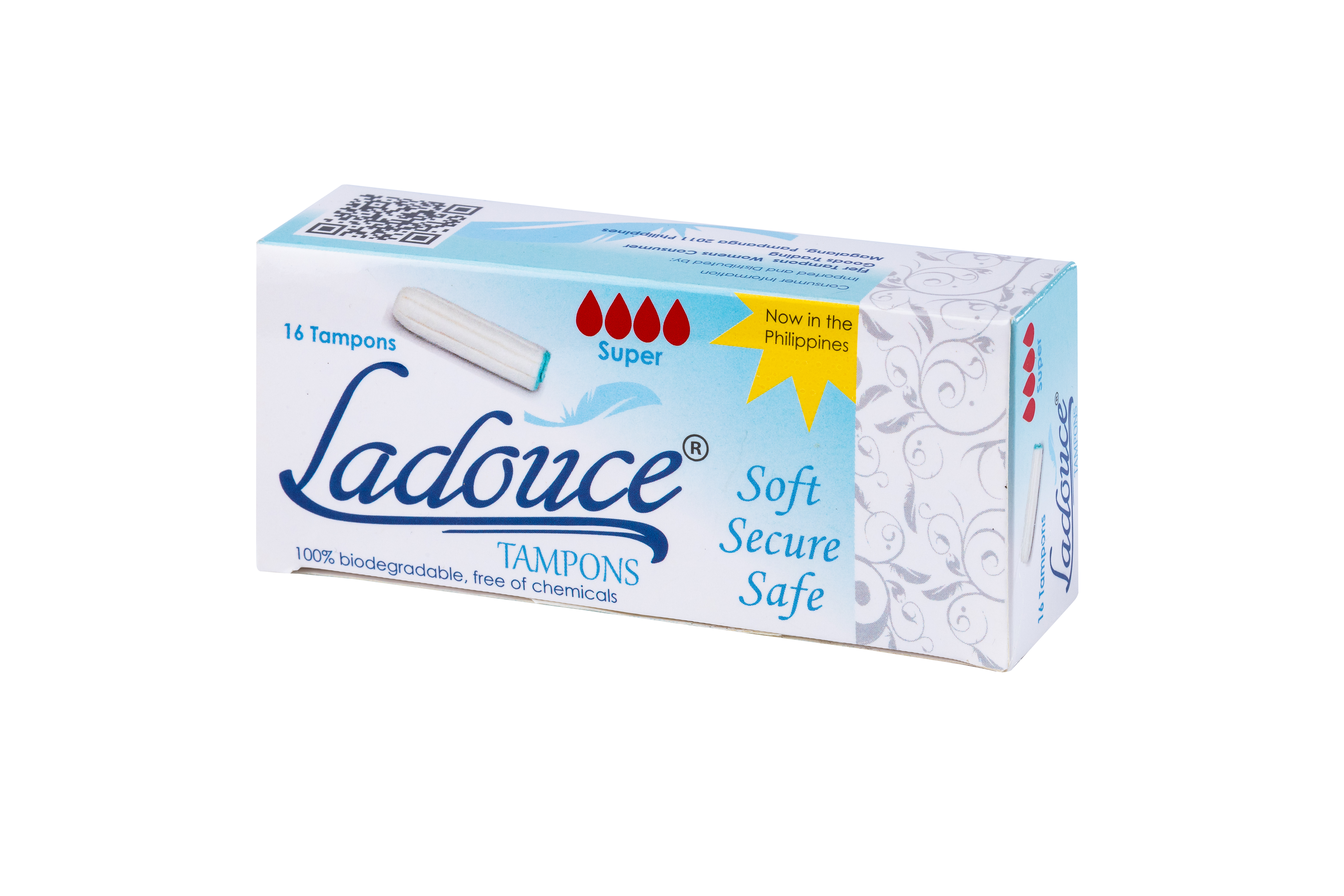 Ladouce® Tampons SUPER – 16 Pack (Non-Applicator)