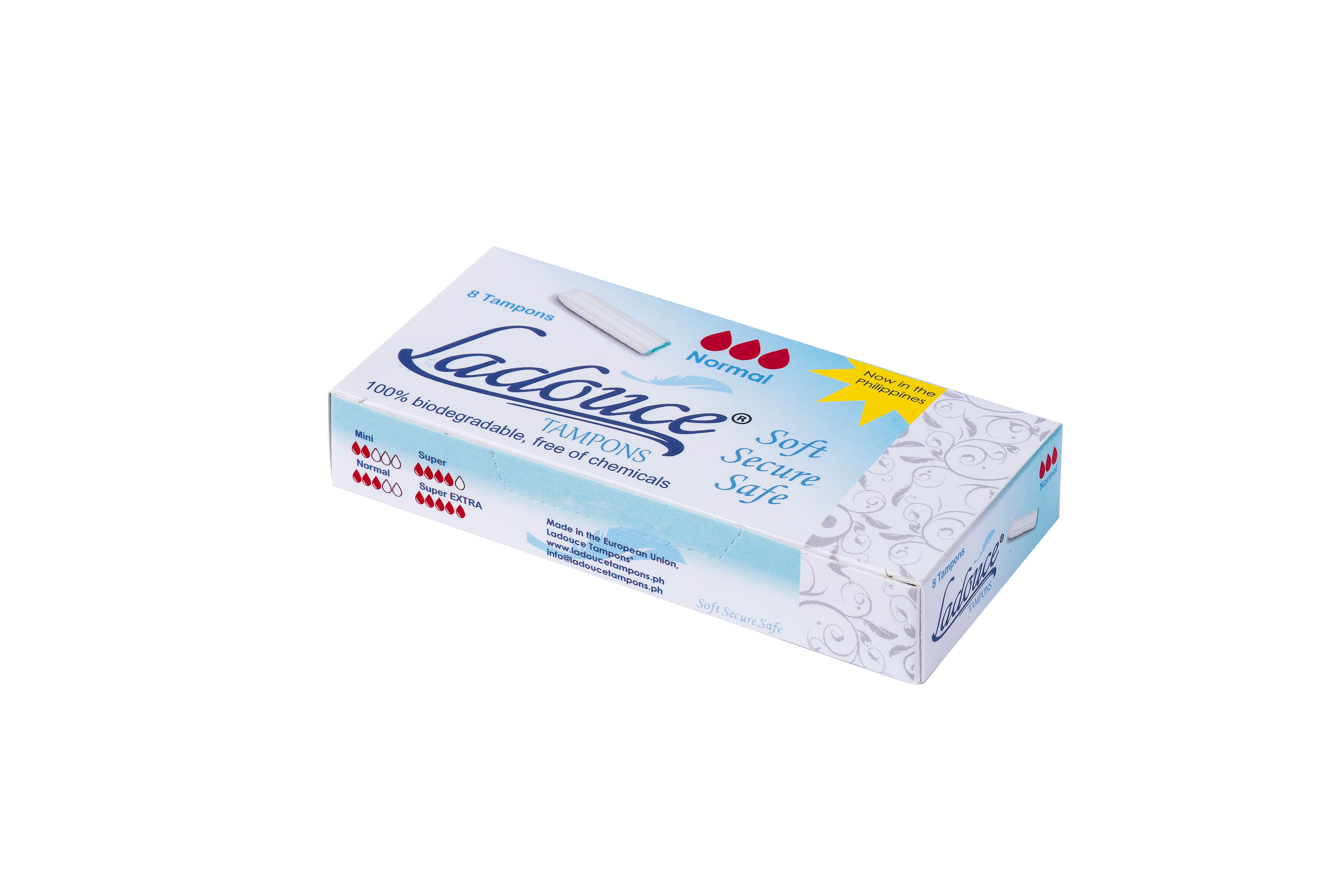 Ladouce® Tampons NORMAL – 8 Pack (Non-Applicator)