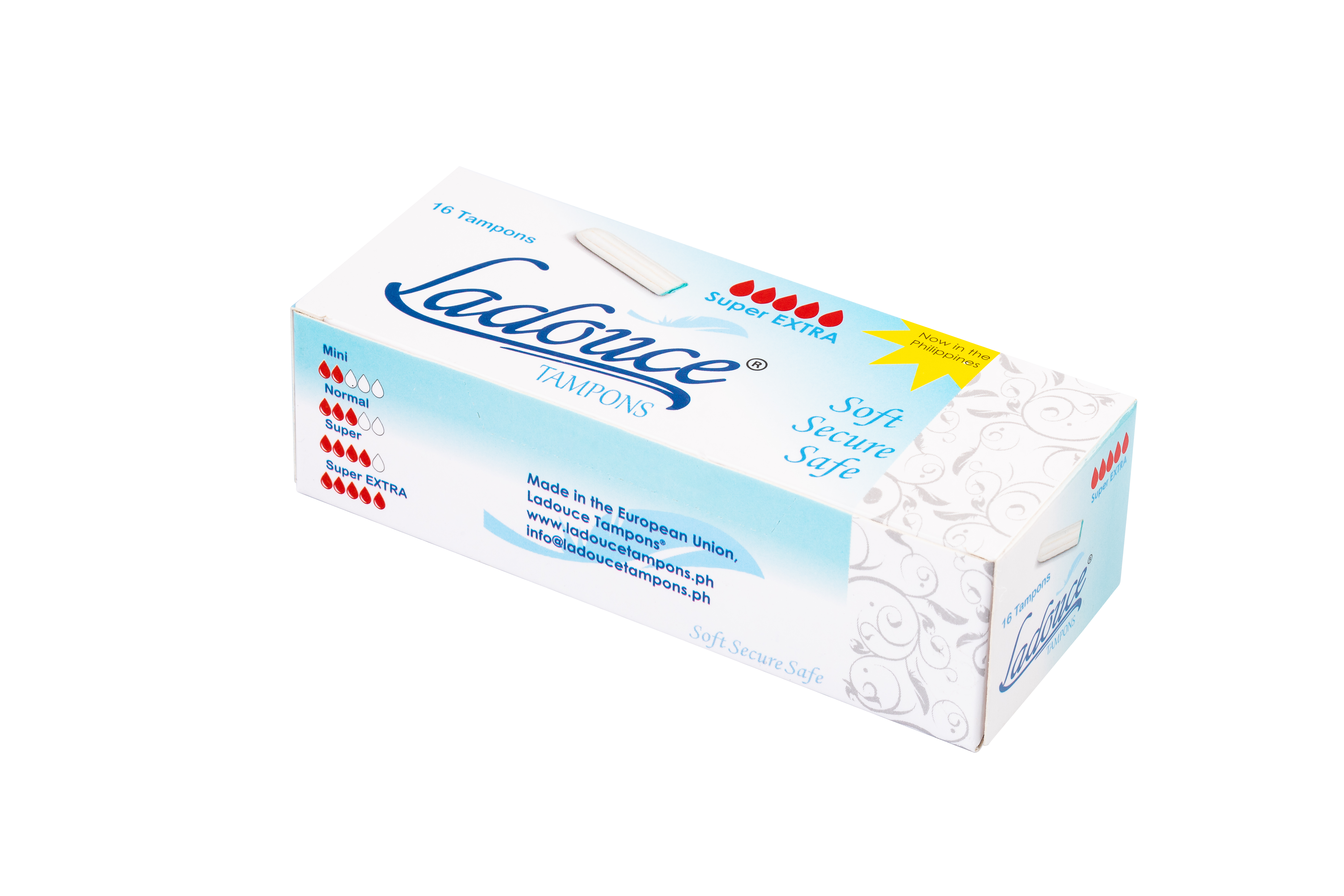 Ladouce® Tampons SUPER EXTRA – 16 Pack (Non-Applicator)