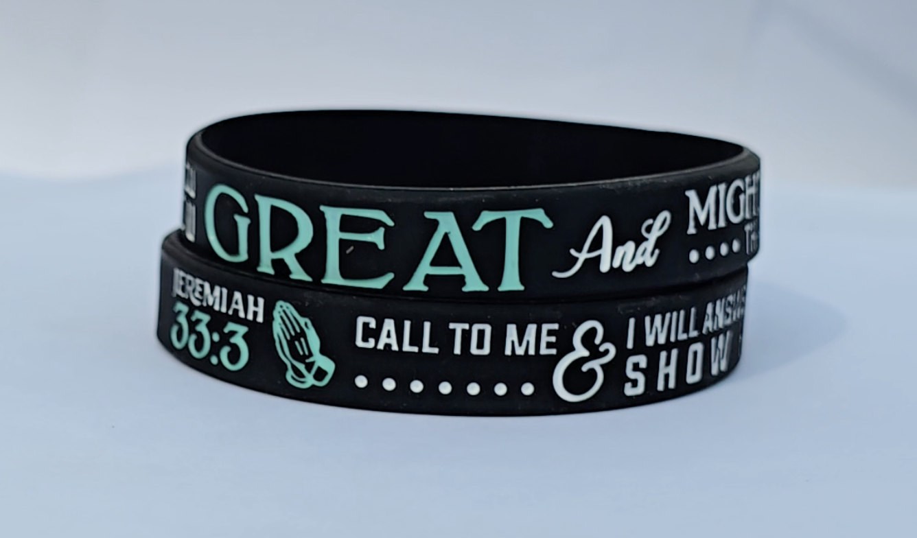 Jeremiah 33:3 Silicone Bracelet