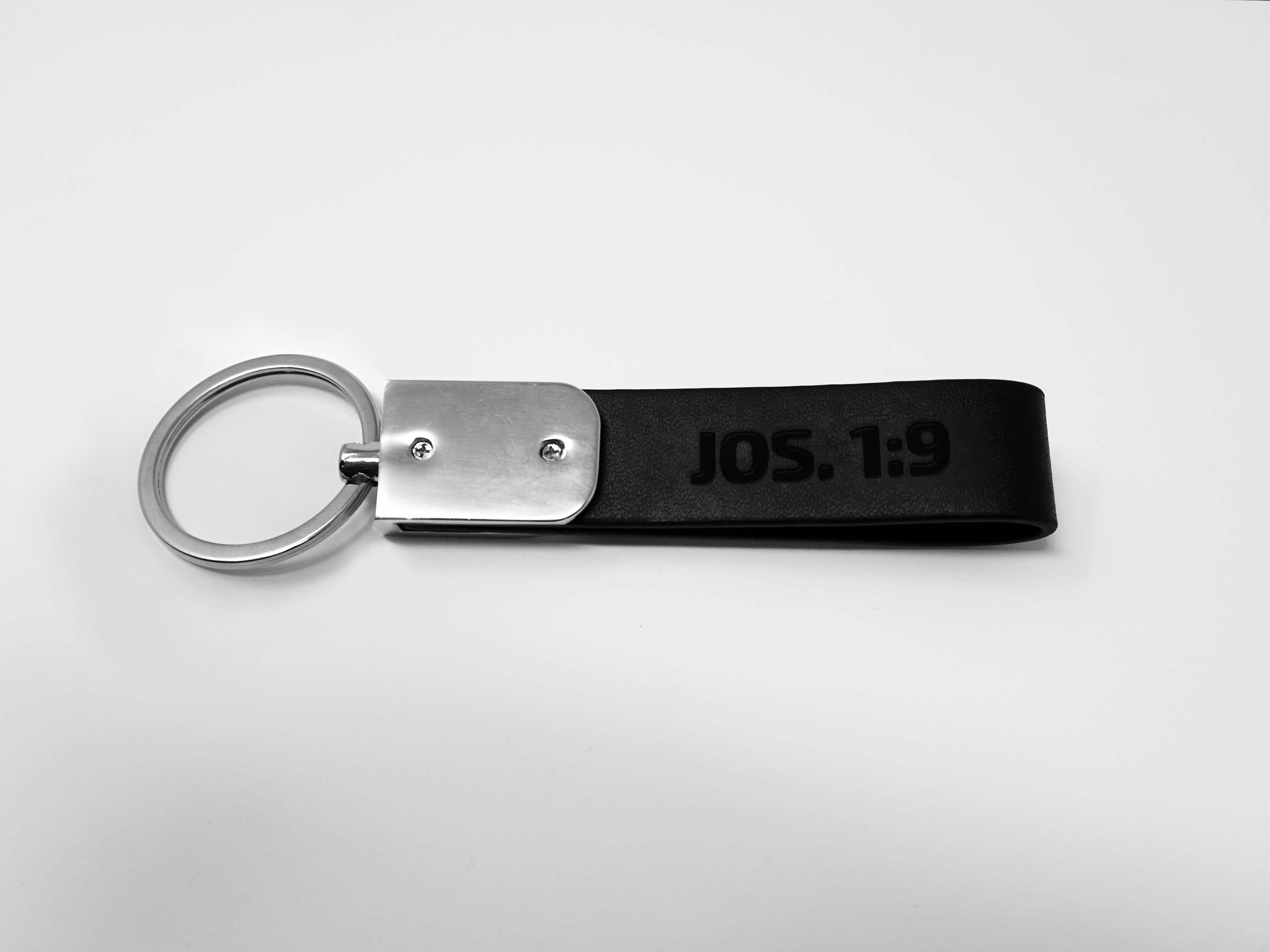 Black Leather Keychain