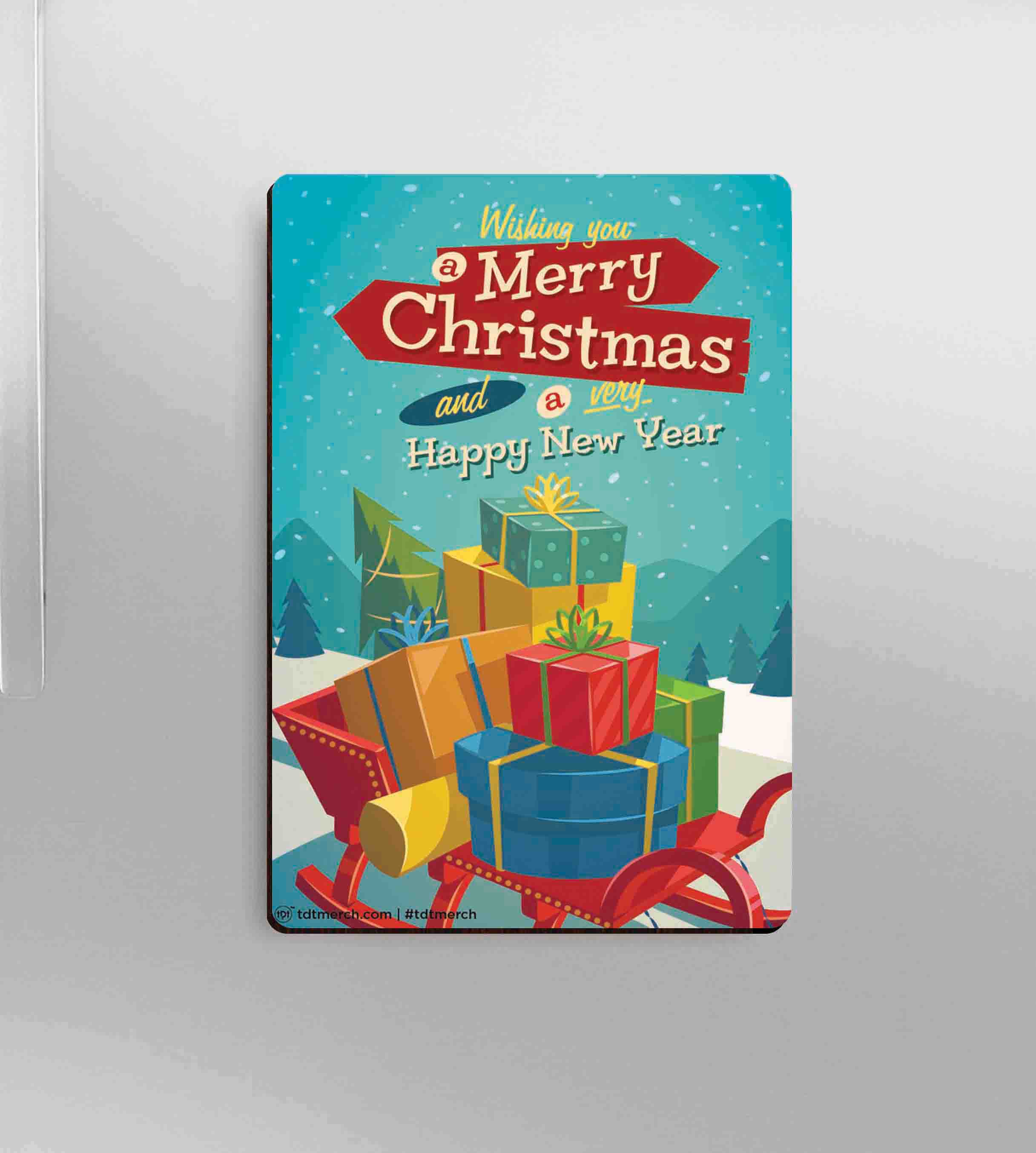 Christmas and New Year Greeting Card