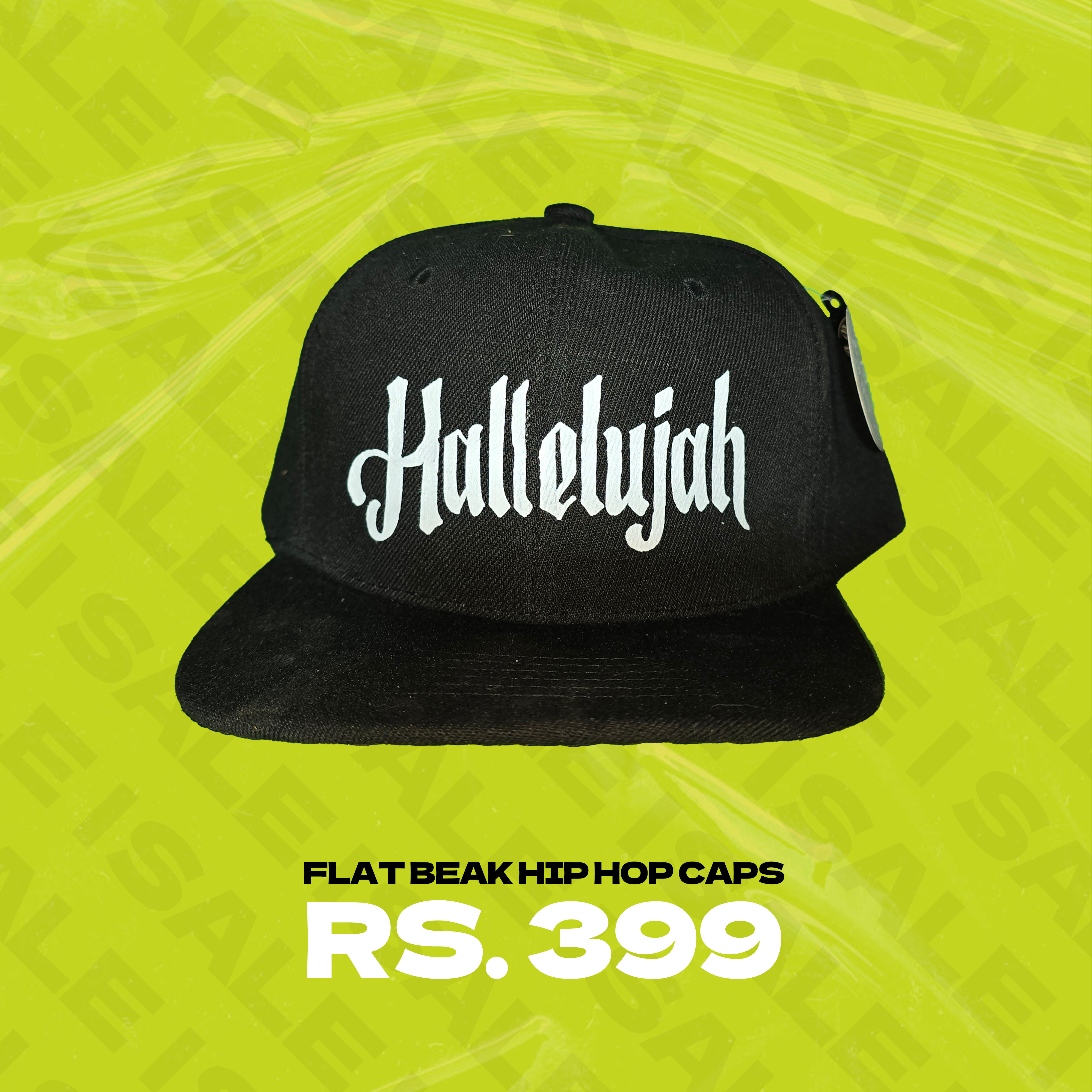 Hallelujah Flat Brim Hip Hop Cap