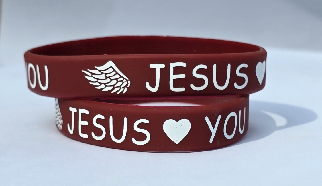 Jesus Loves You Silicone Wristband