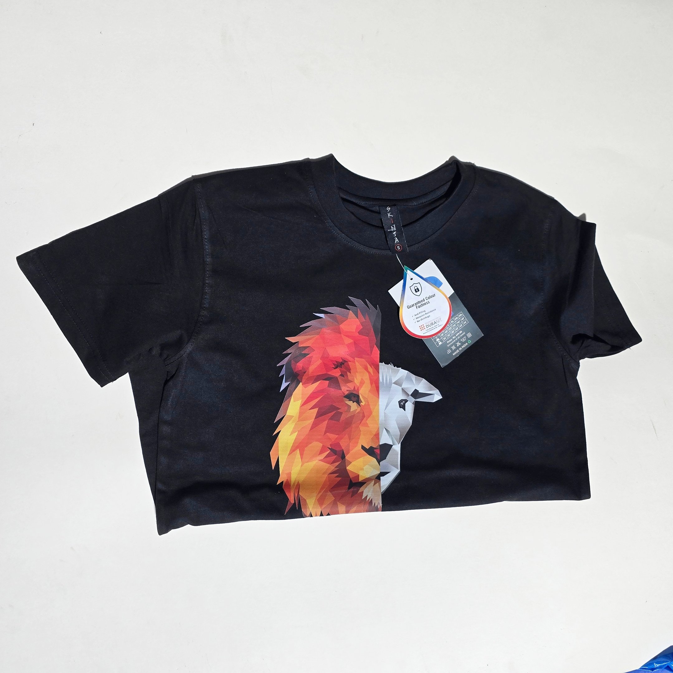 Geometric Lion Graphic T-Shirt
