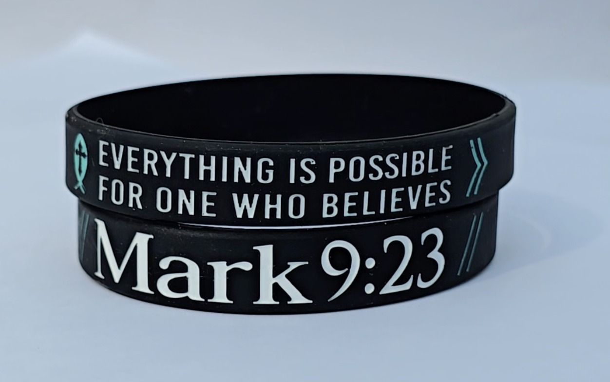 Mark 9:23 Silicone Wristband