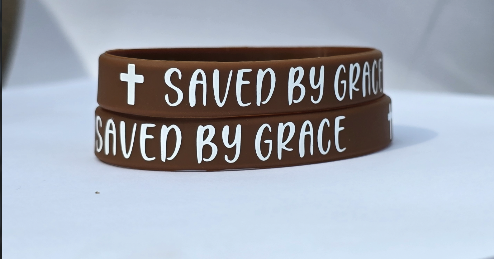 Saved By Grace Silicone Wristband