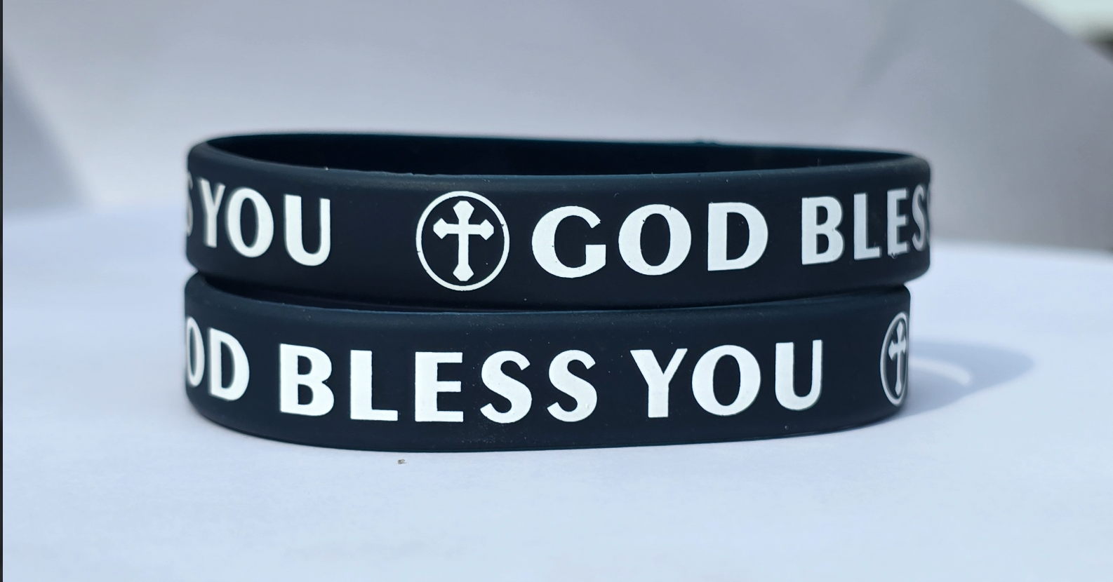 God Bless You Silicone Wristband