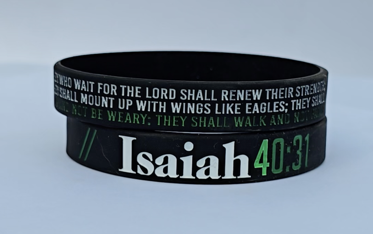 Isaiah 40:31 Silicone Wristband
