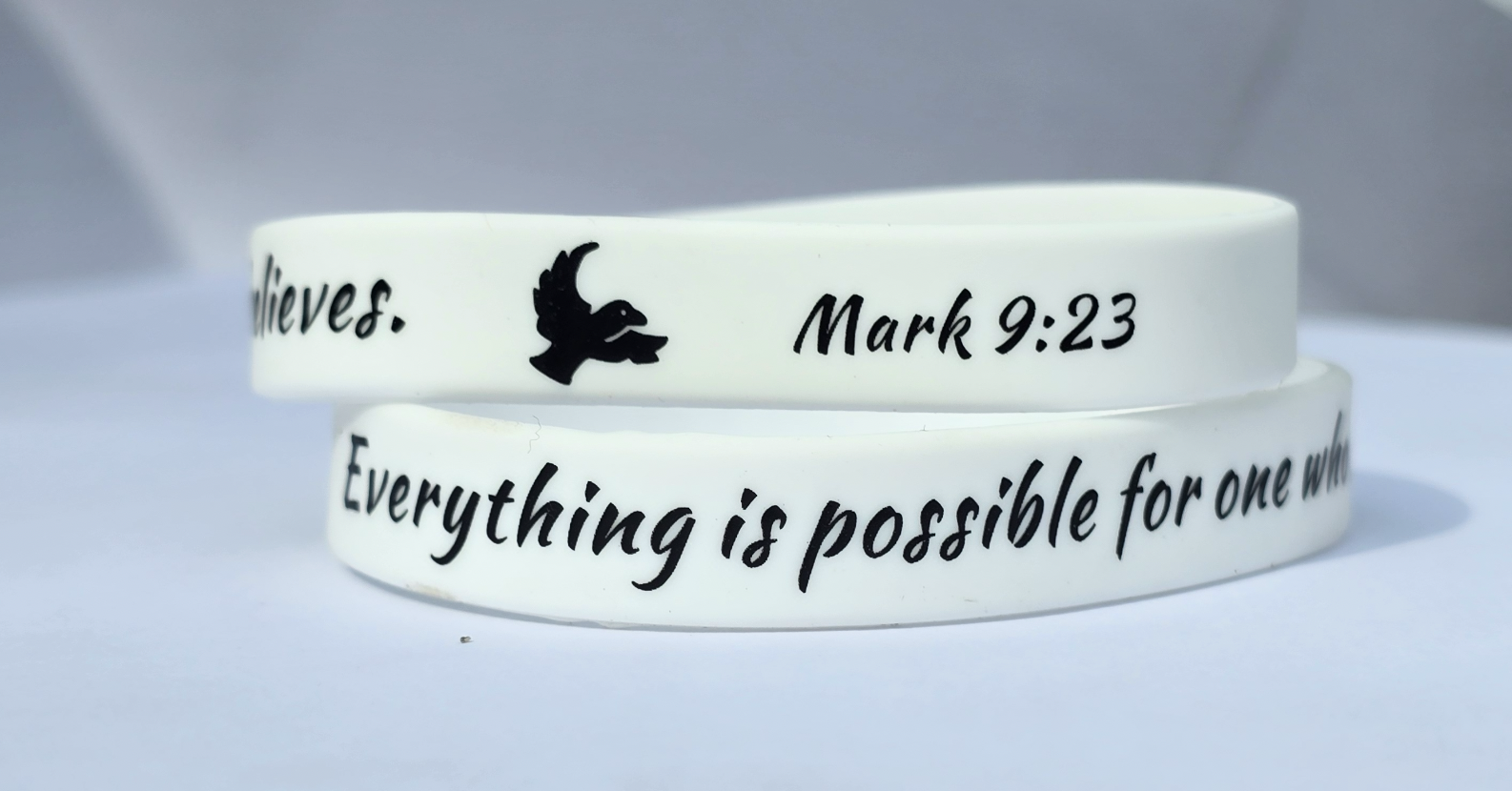 Inspirational Bible Verse Silicone Bracelet
