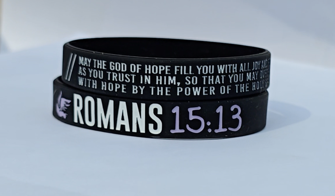 Romans 15:13 Silicone Wristband
