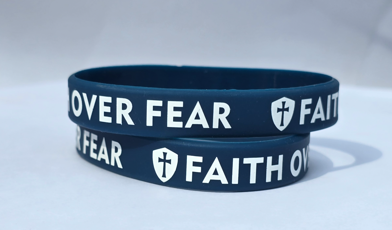 Faith Over Fear Silicone Wristband