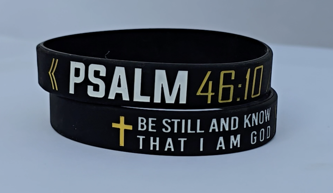 Psalm 46:10 Silicone Wristband