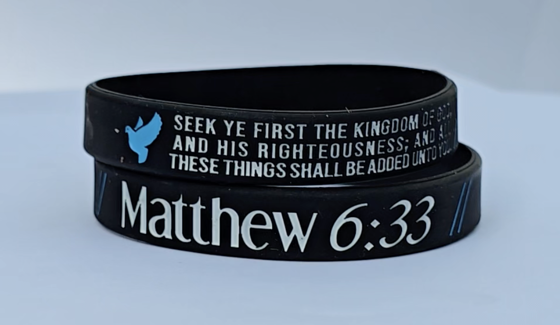 Matthew 6:33 Silicone Wristband