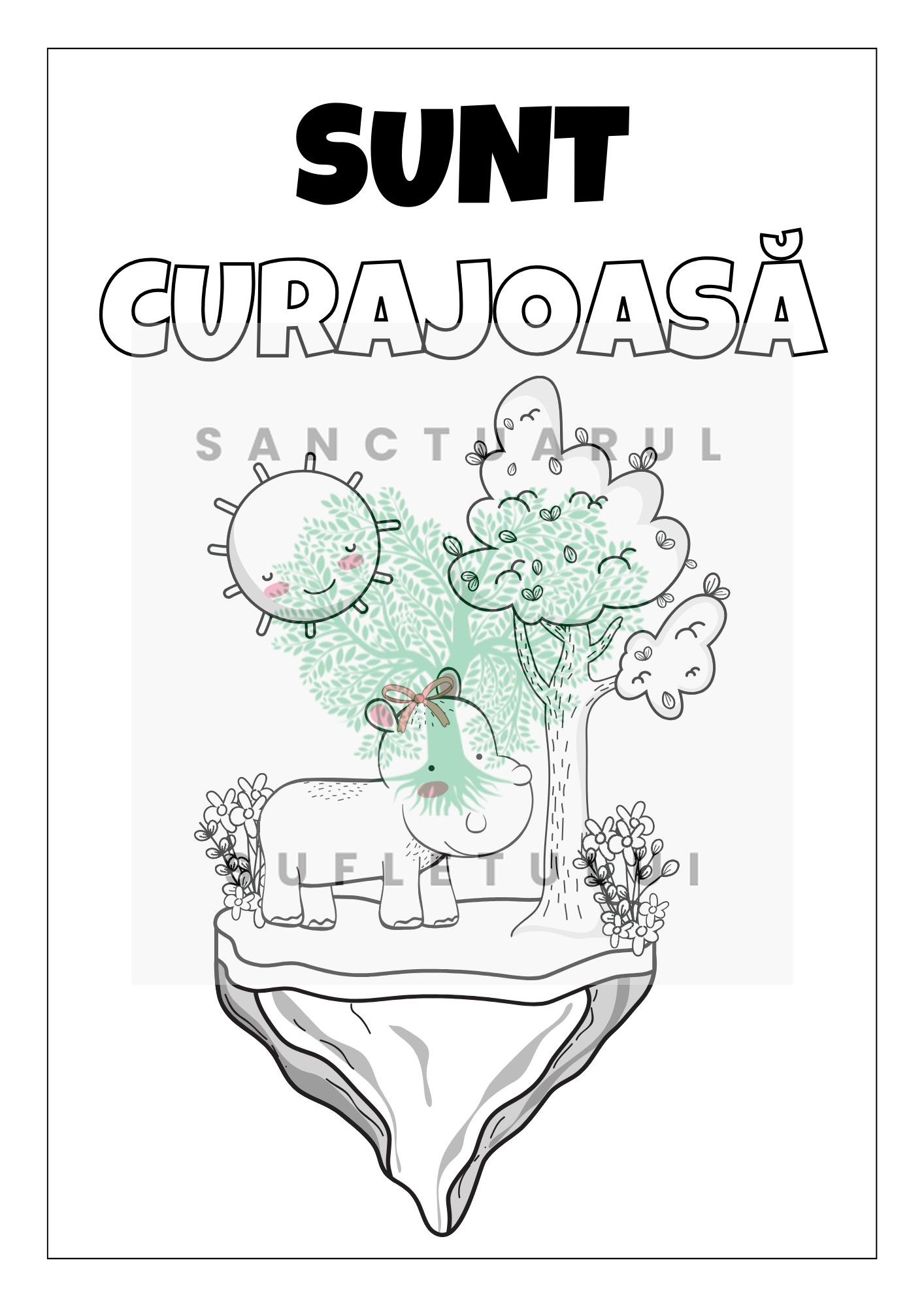 Carte de colorat - Afirmații pozitive pentru baieți și fete