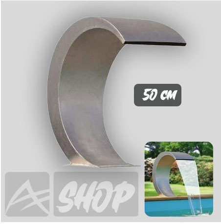 Cascade Cobra inox Piscine 50 cm