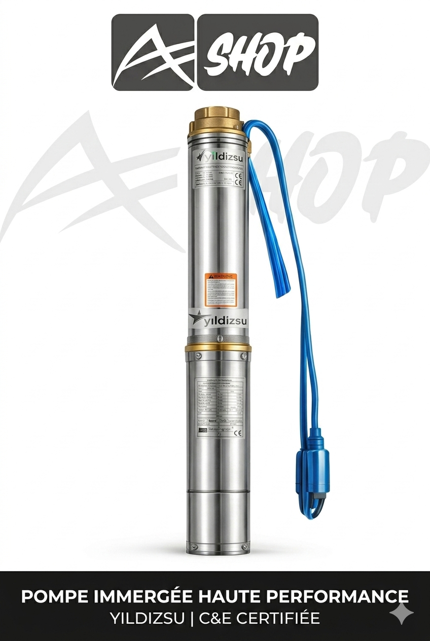 POMPE IMMERGEE TURBINE NORYL DIAM 1"1/4 1,5 HP 380 V