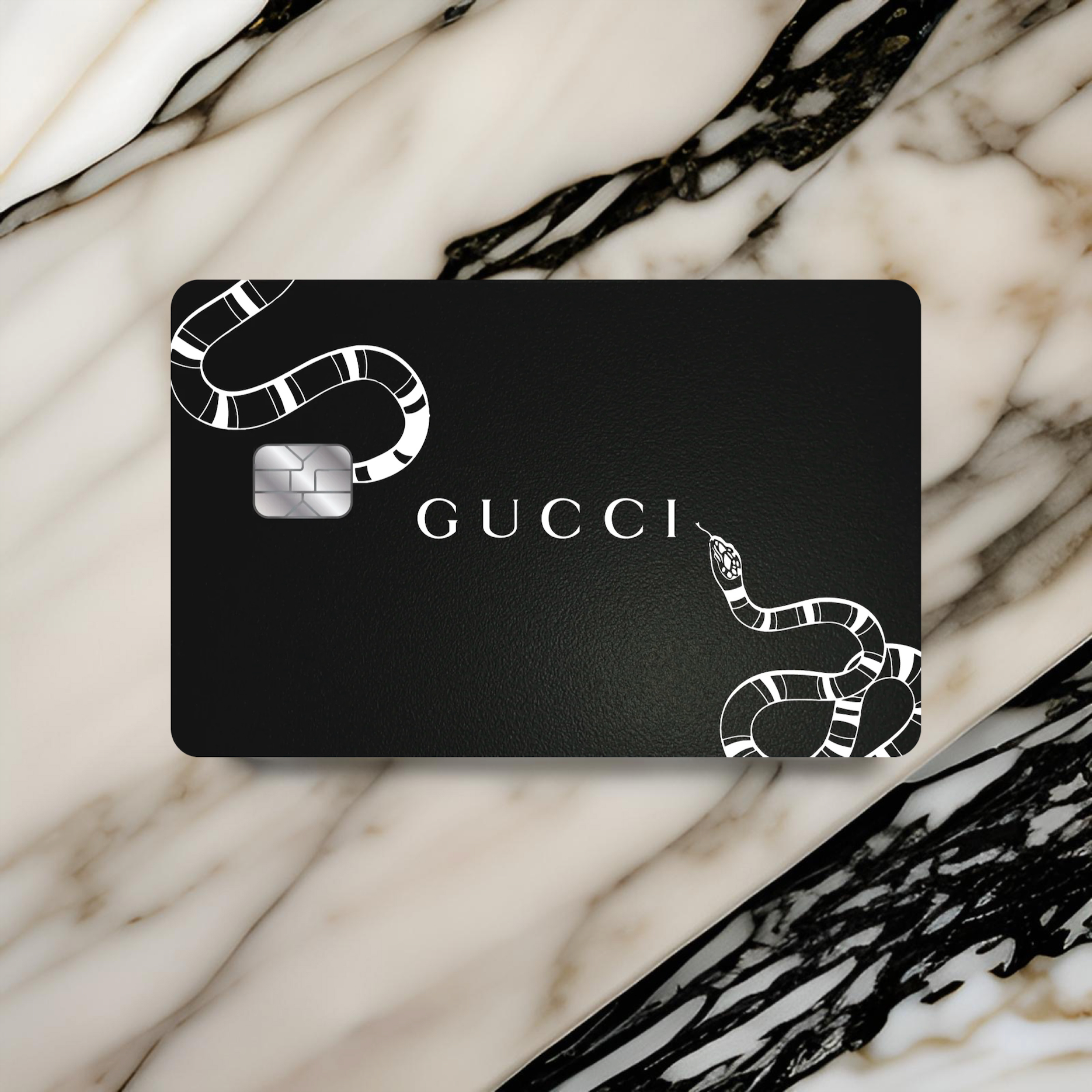 Gucci King Snake Metal Card
