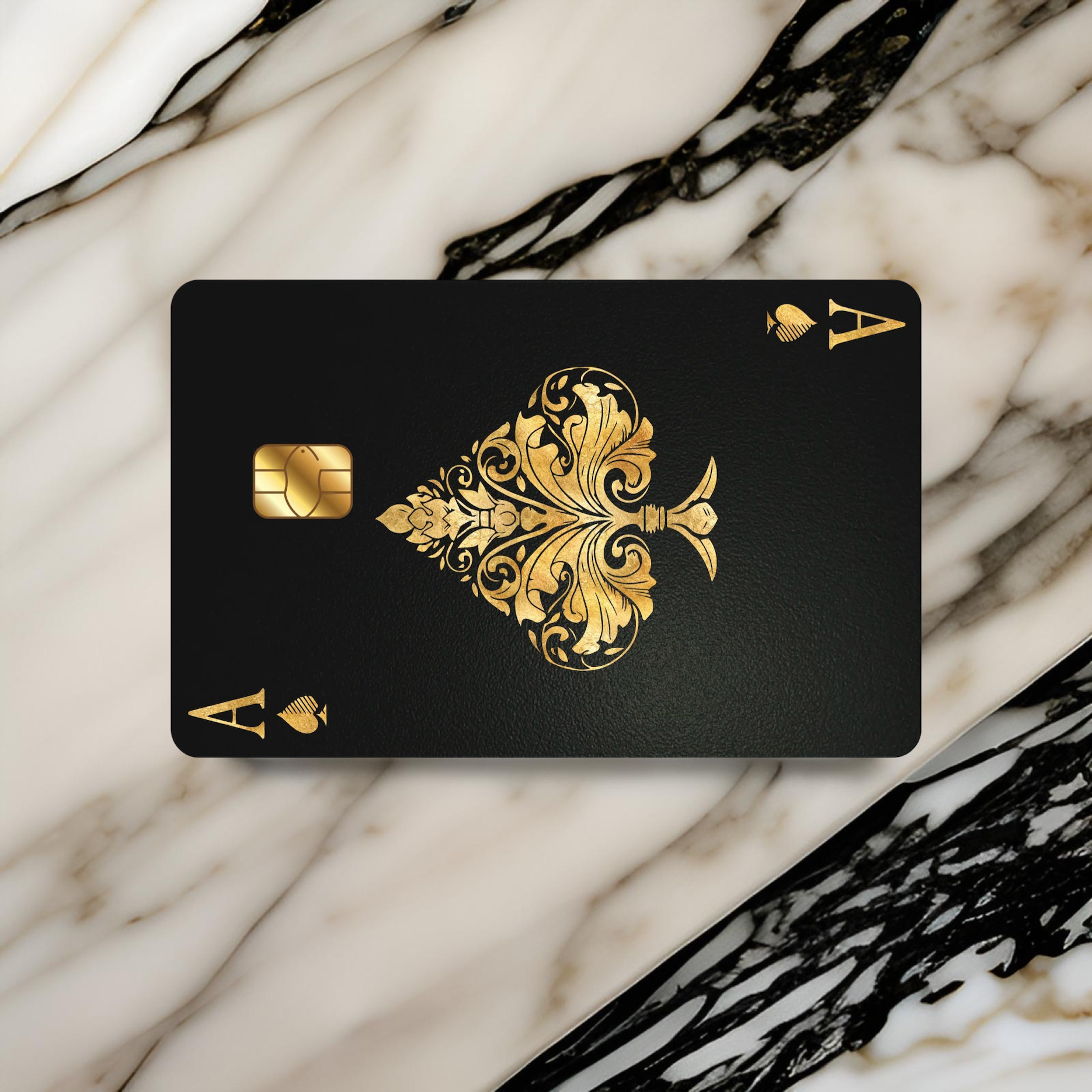Luxury Ace of Spades Metal Card