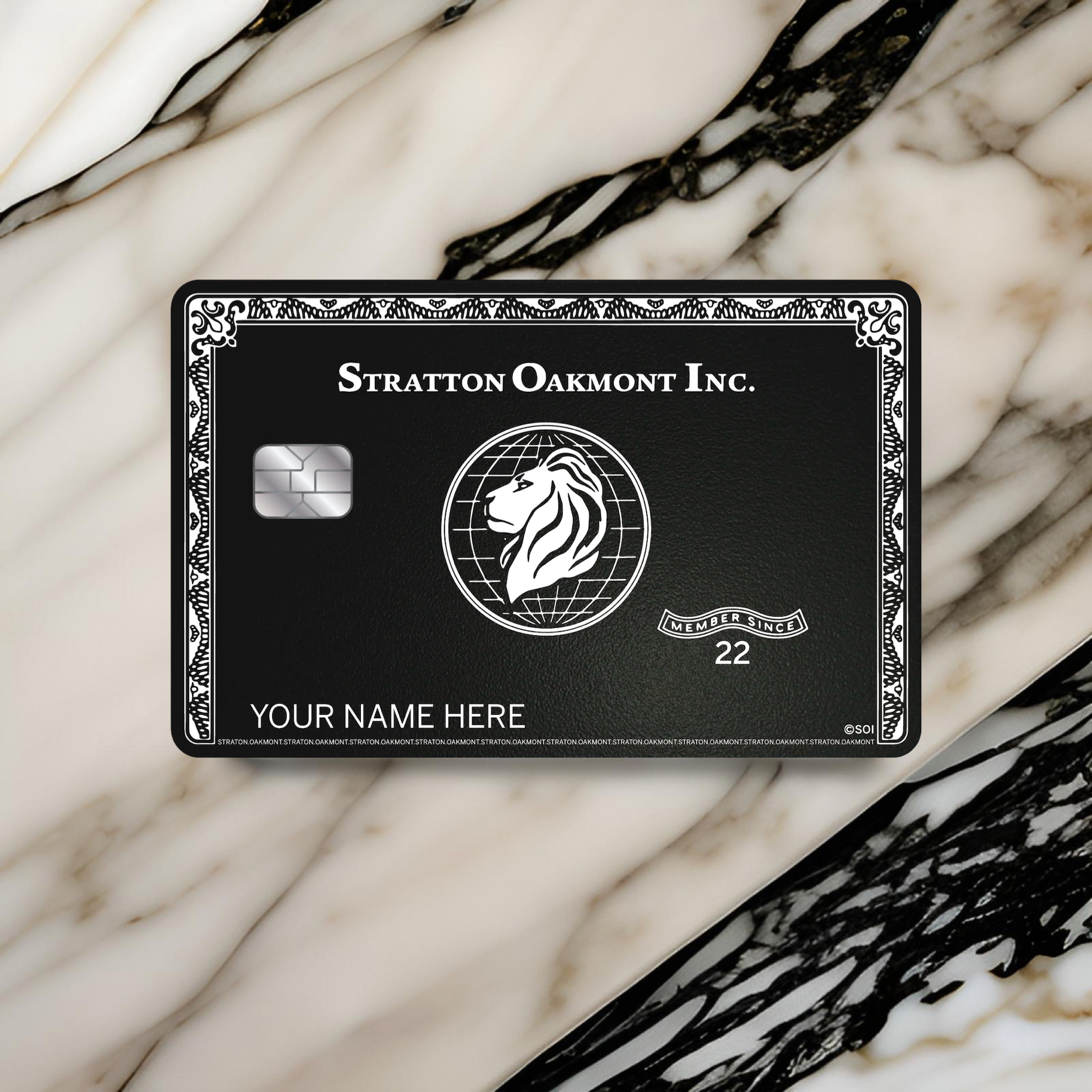 Stratton Oakmont Metal Card