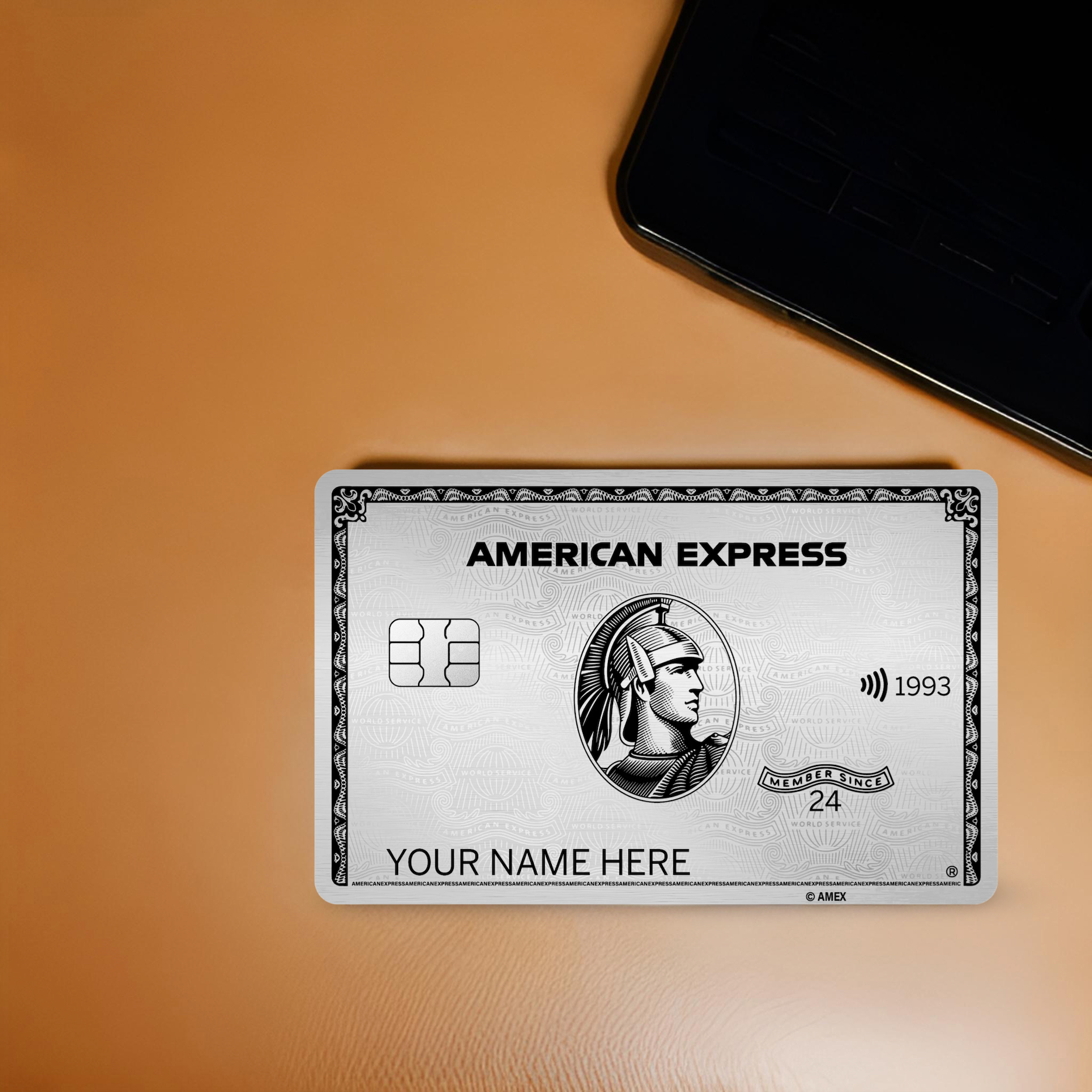 American Express Silver Metal Card
