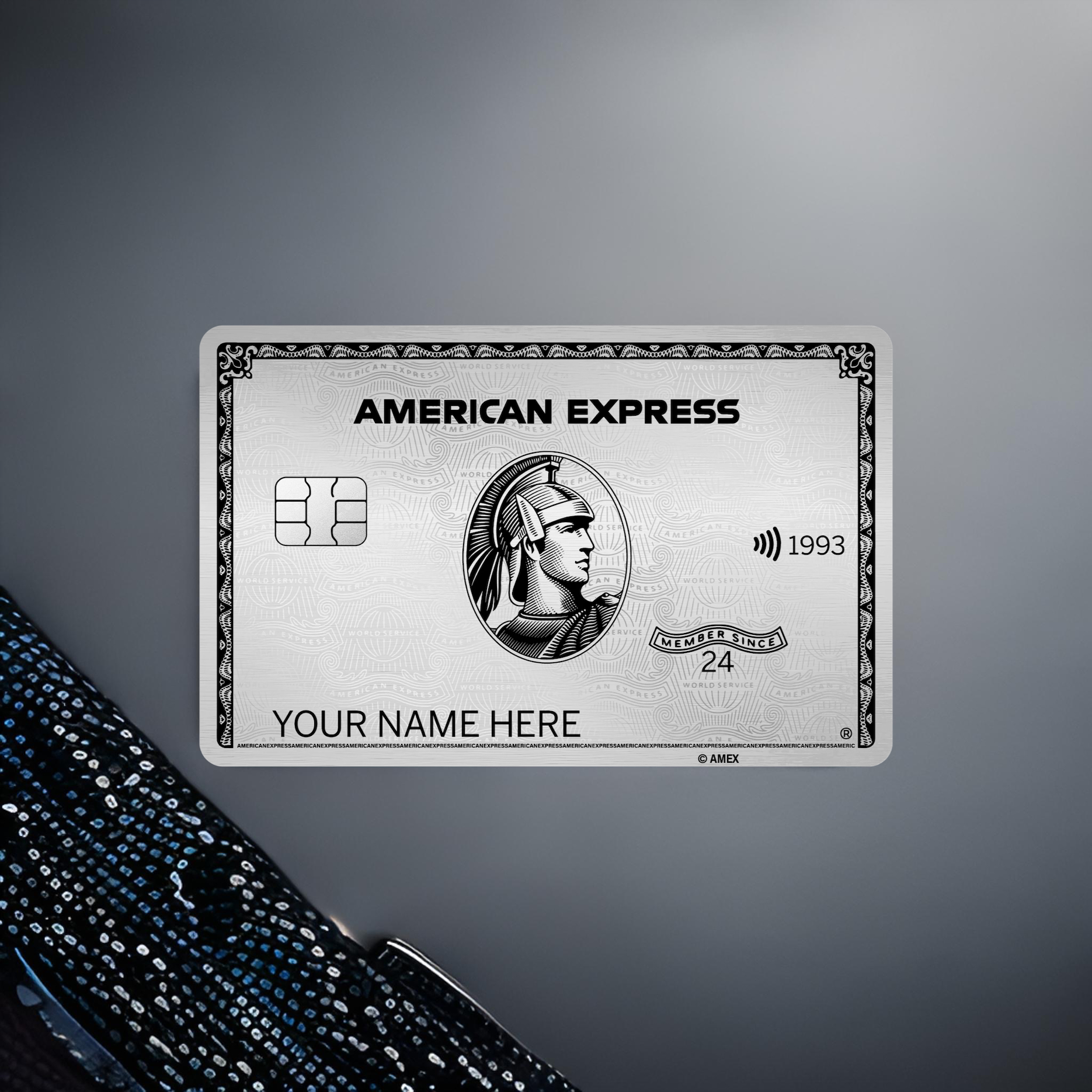 American Express Silver Metal Card