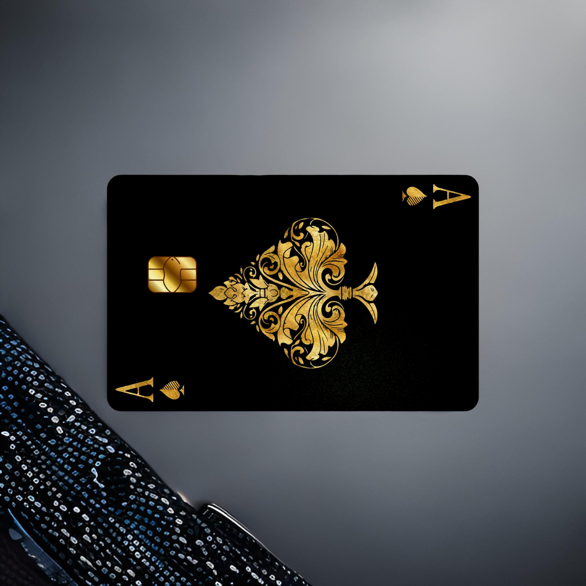 Luxury Ace of Spades Metal Card