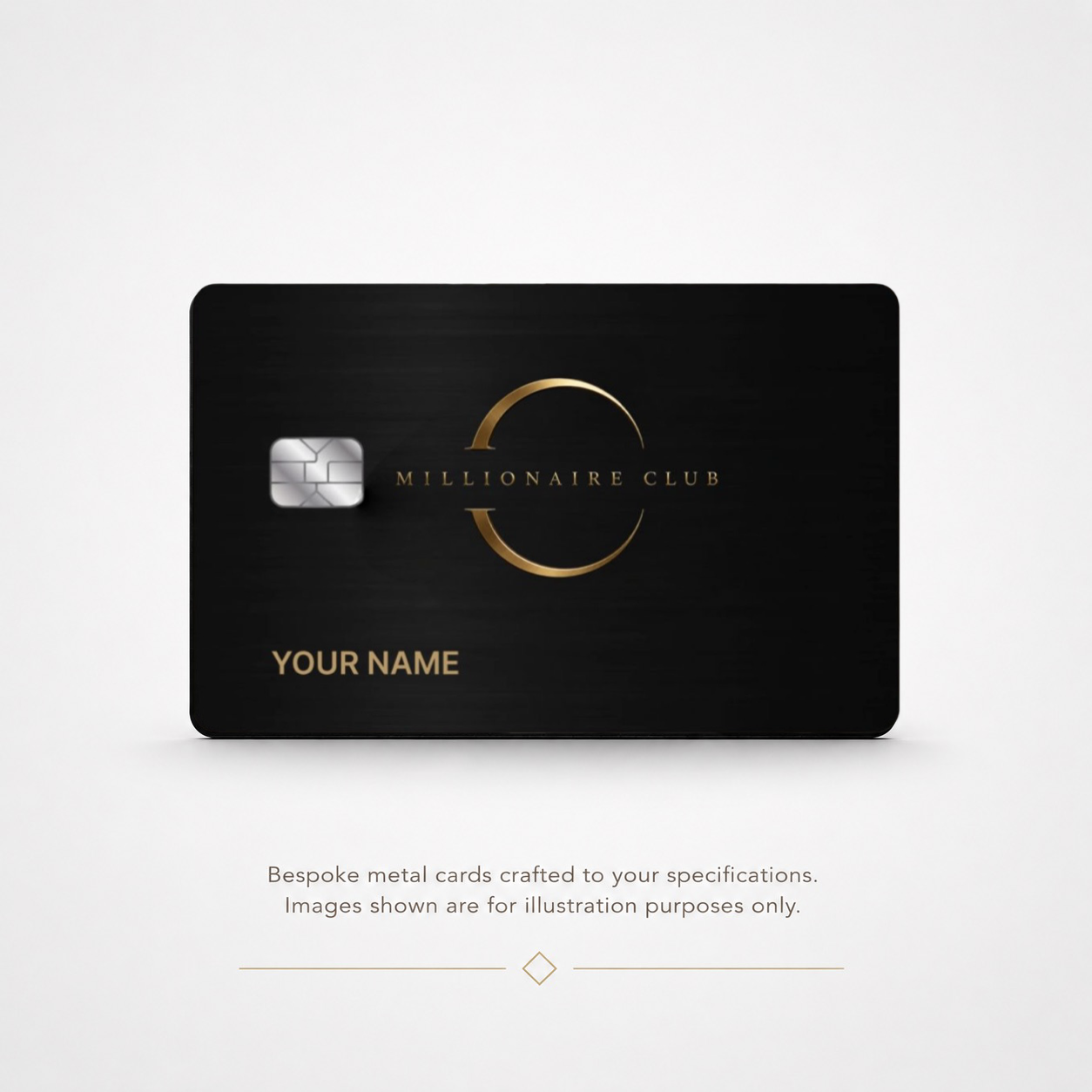 New - Millionaire Club Metal Card